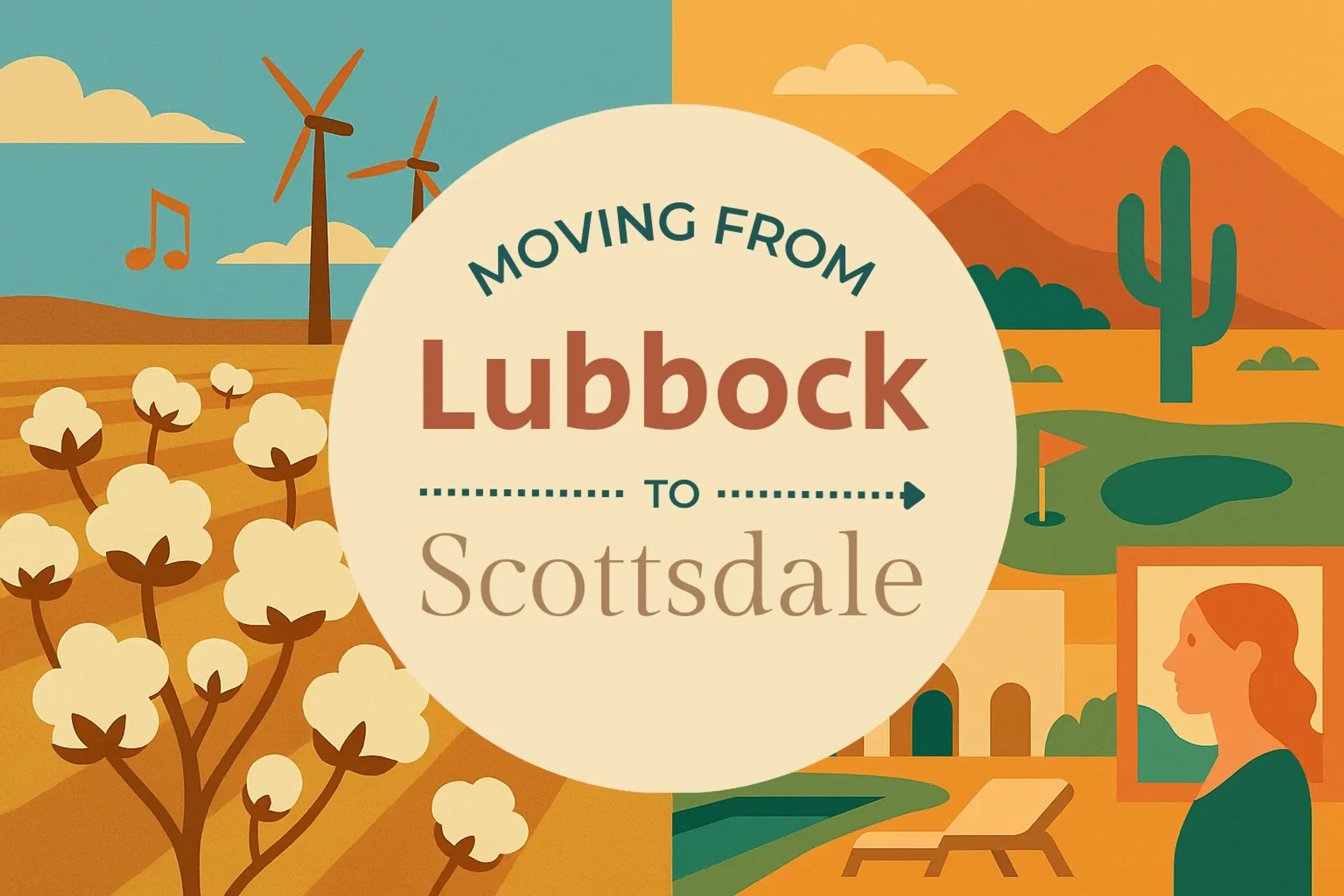 Side-by-side comparison of Lubbock to Scottsdale moving companies