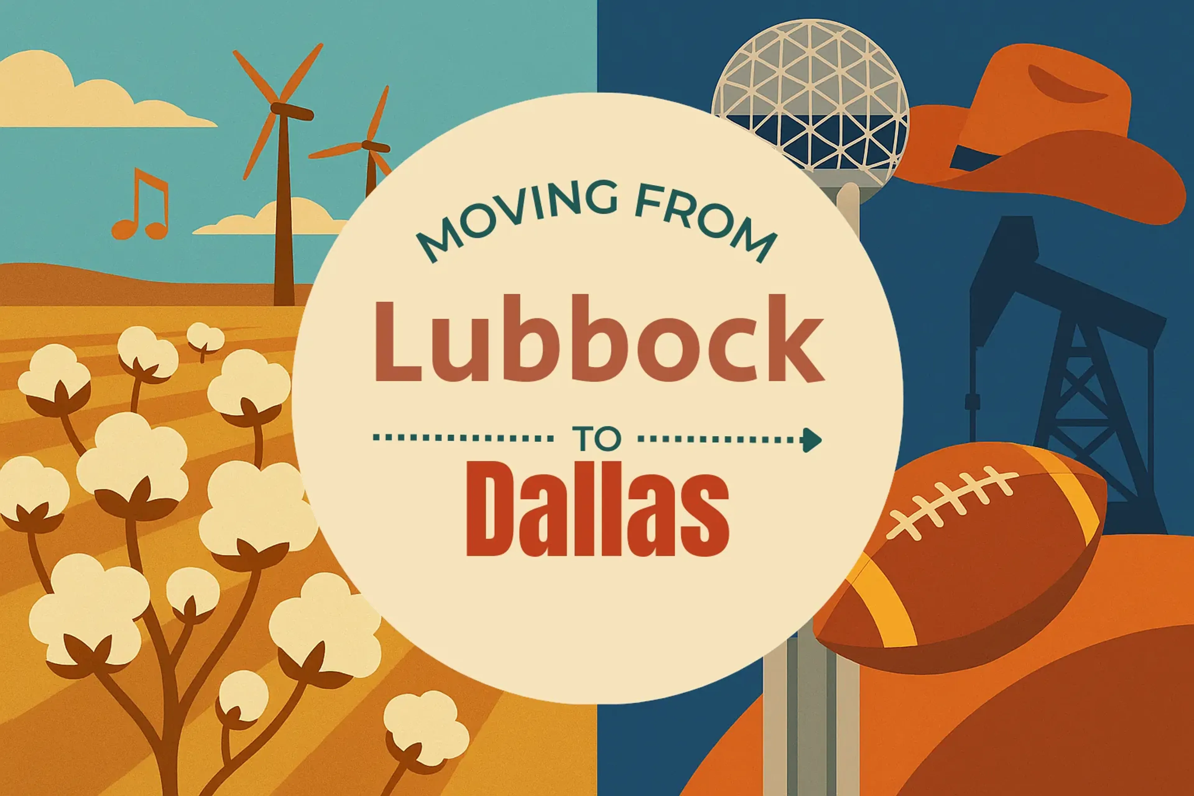 Side-by-side comparison of Lubbock to Dallas moving companies