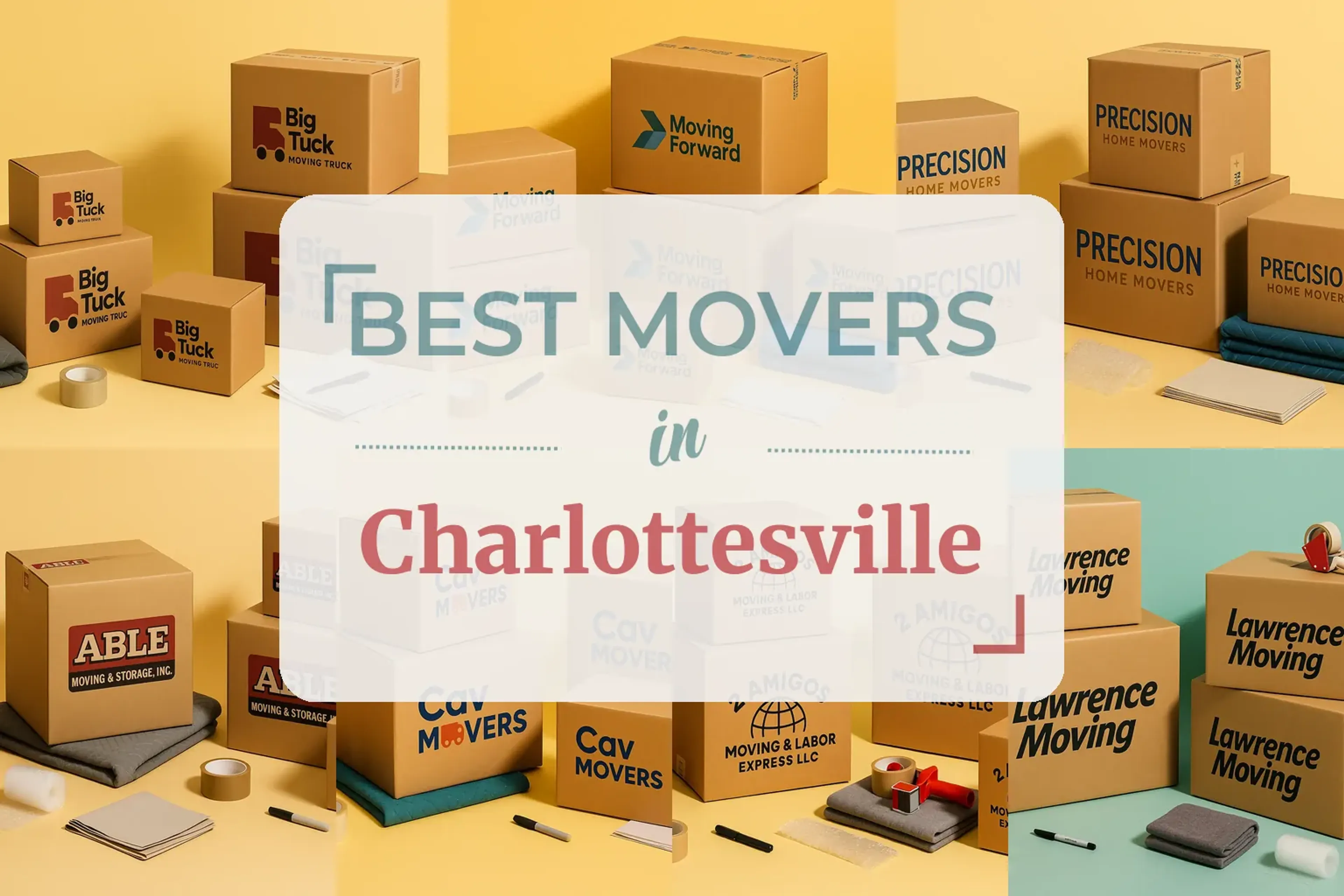 Side-by-side comparison of Charlottesville moving companies