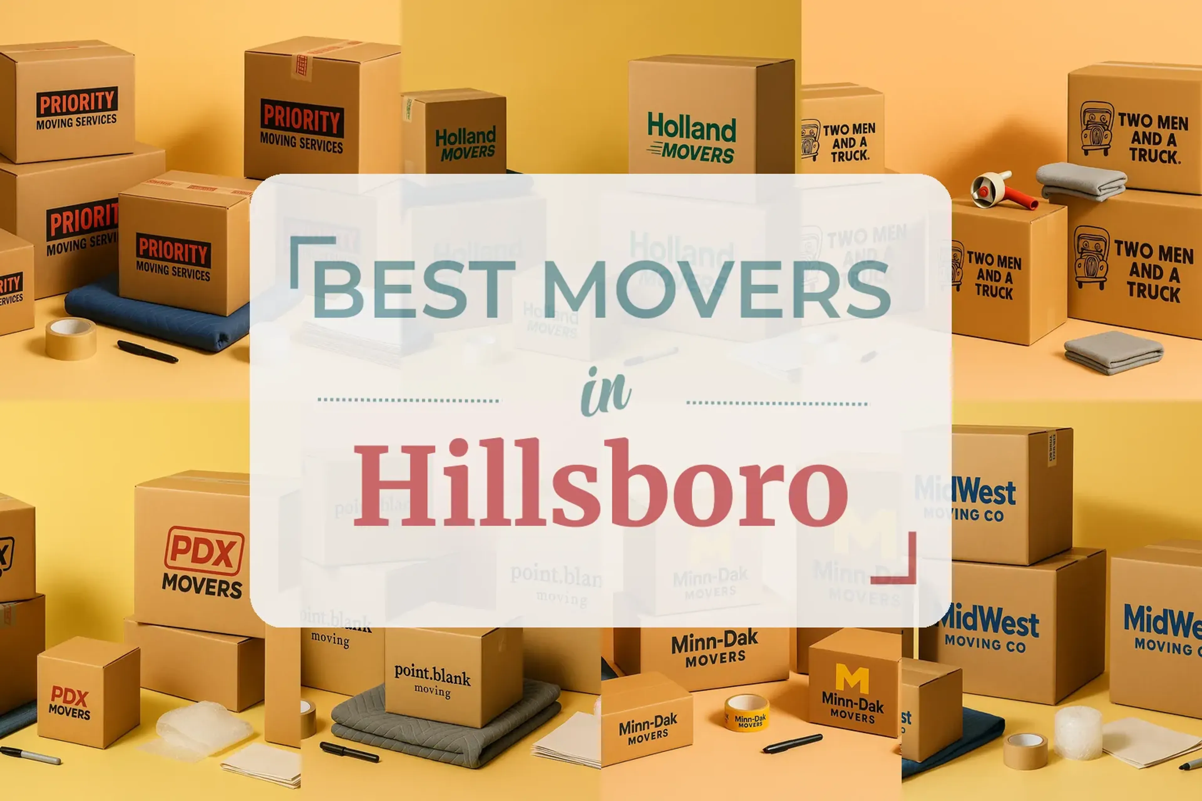 Side-by-side comparison of Hillsboro moving companies