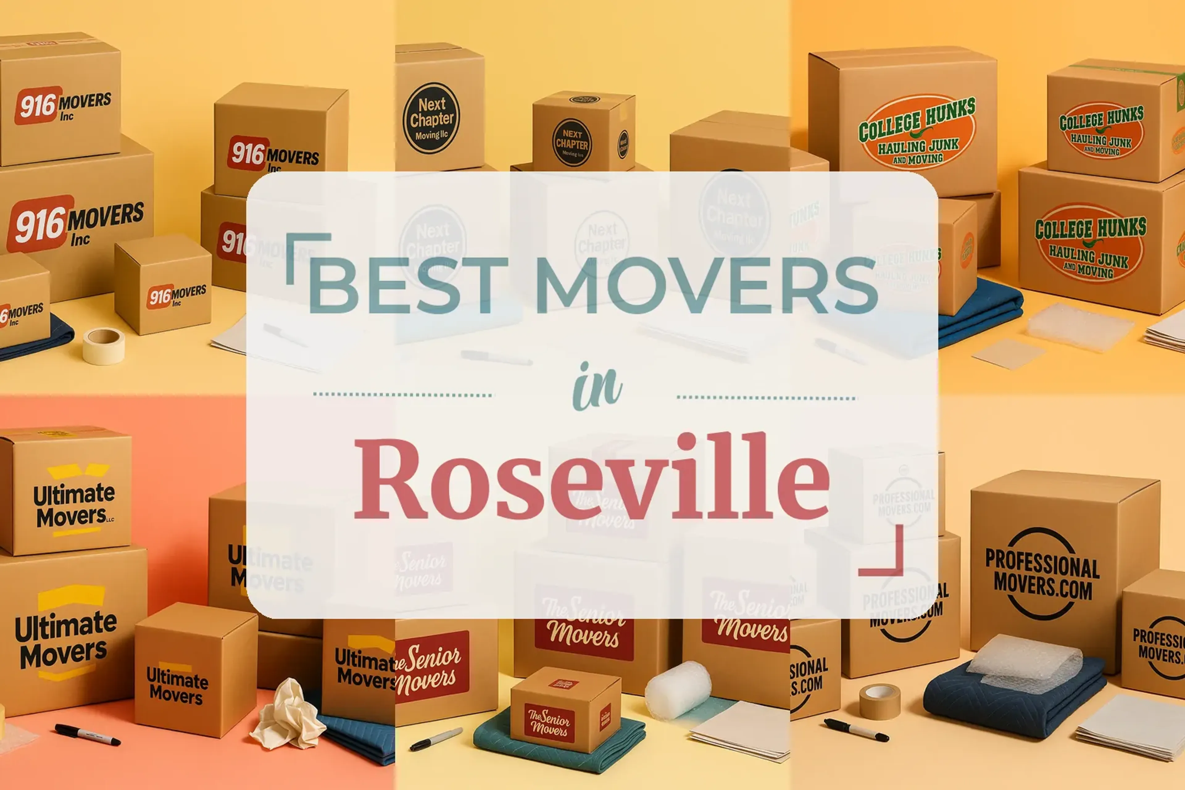 Side-by-side comparison of Roseville moving companies