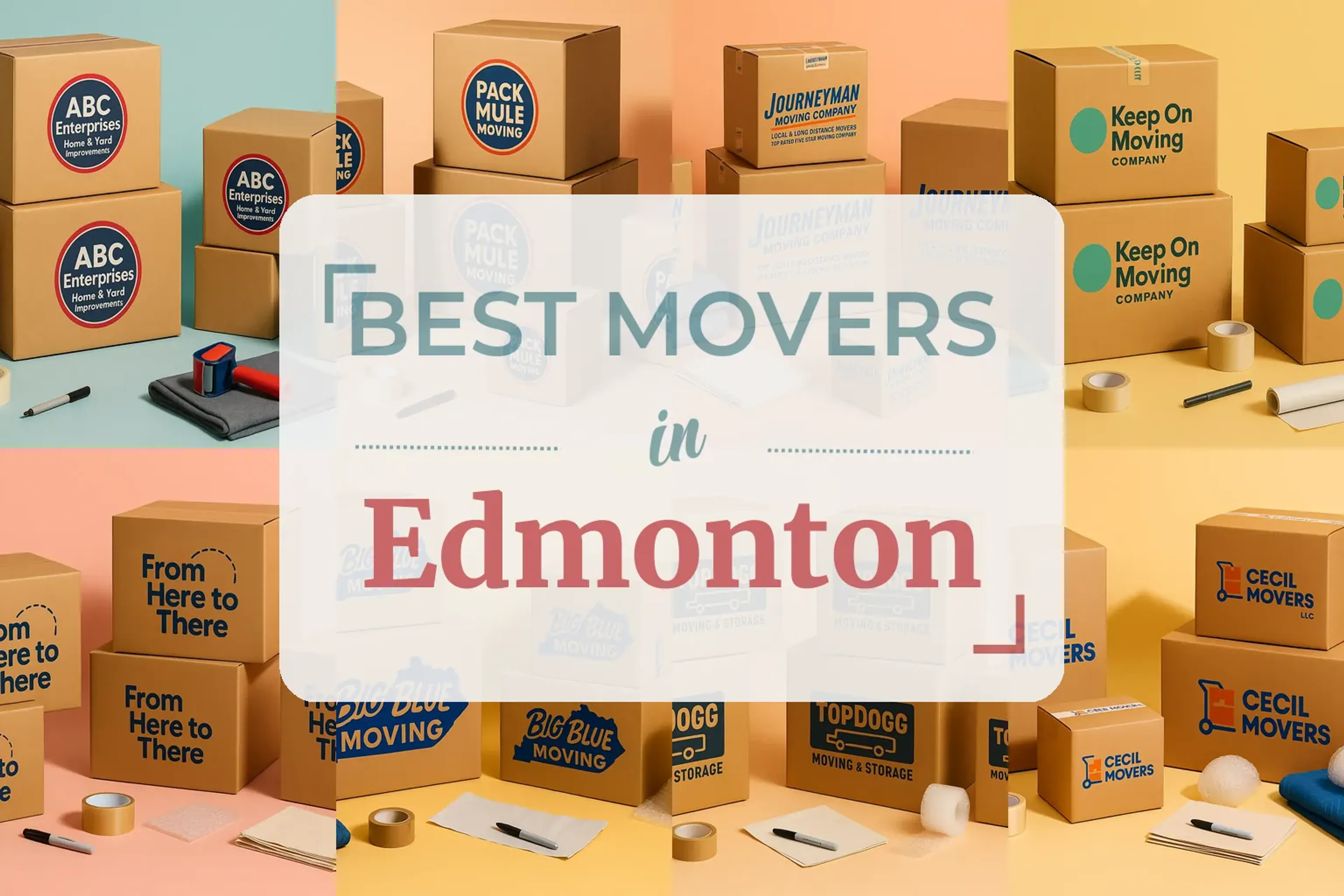 Side-by-side comparison of Edmonton moving companies