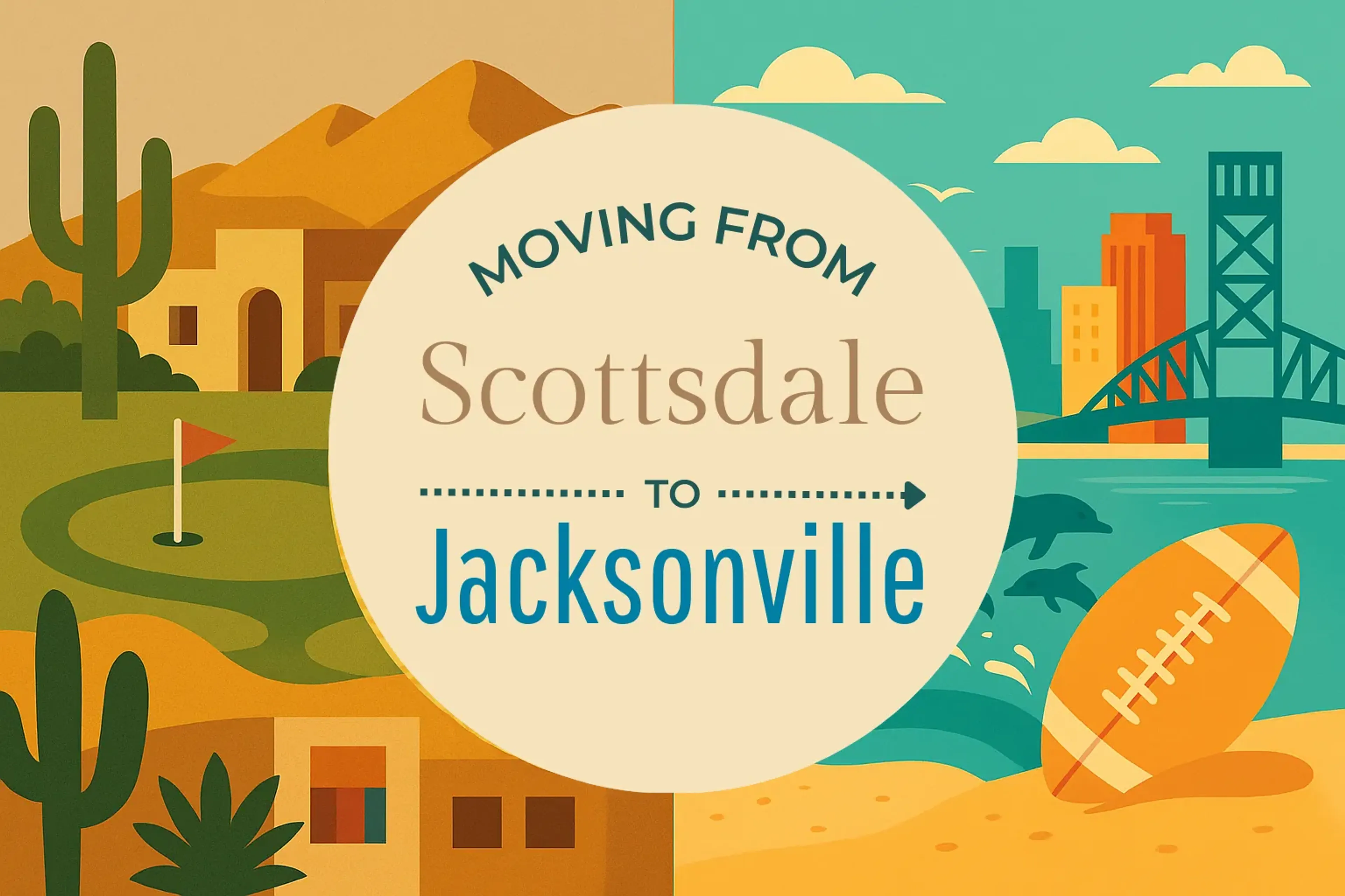 Side-by-side comparison of Scottsdale to Jacksonville moving companies