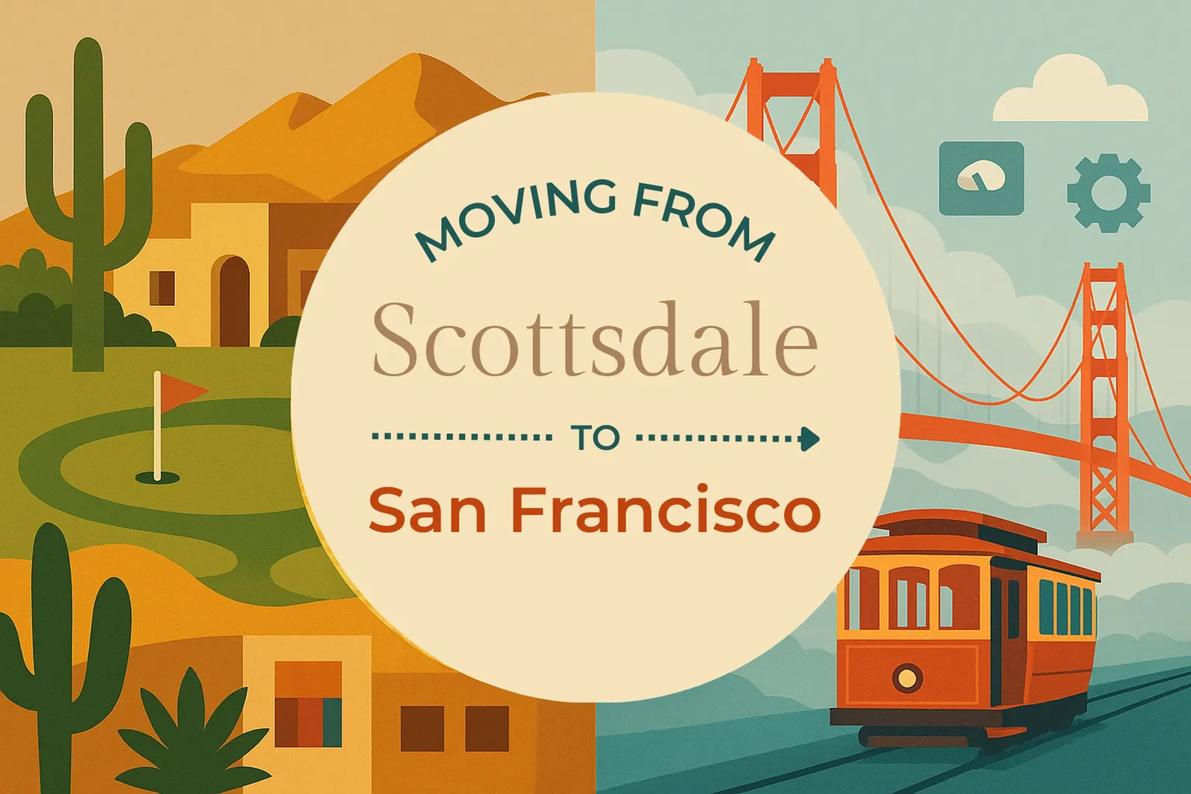 Side-by-side comparison of Scottsdale to San Francisco moving companies