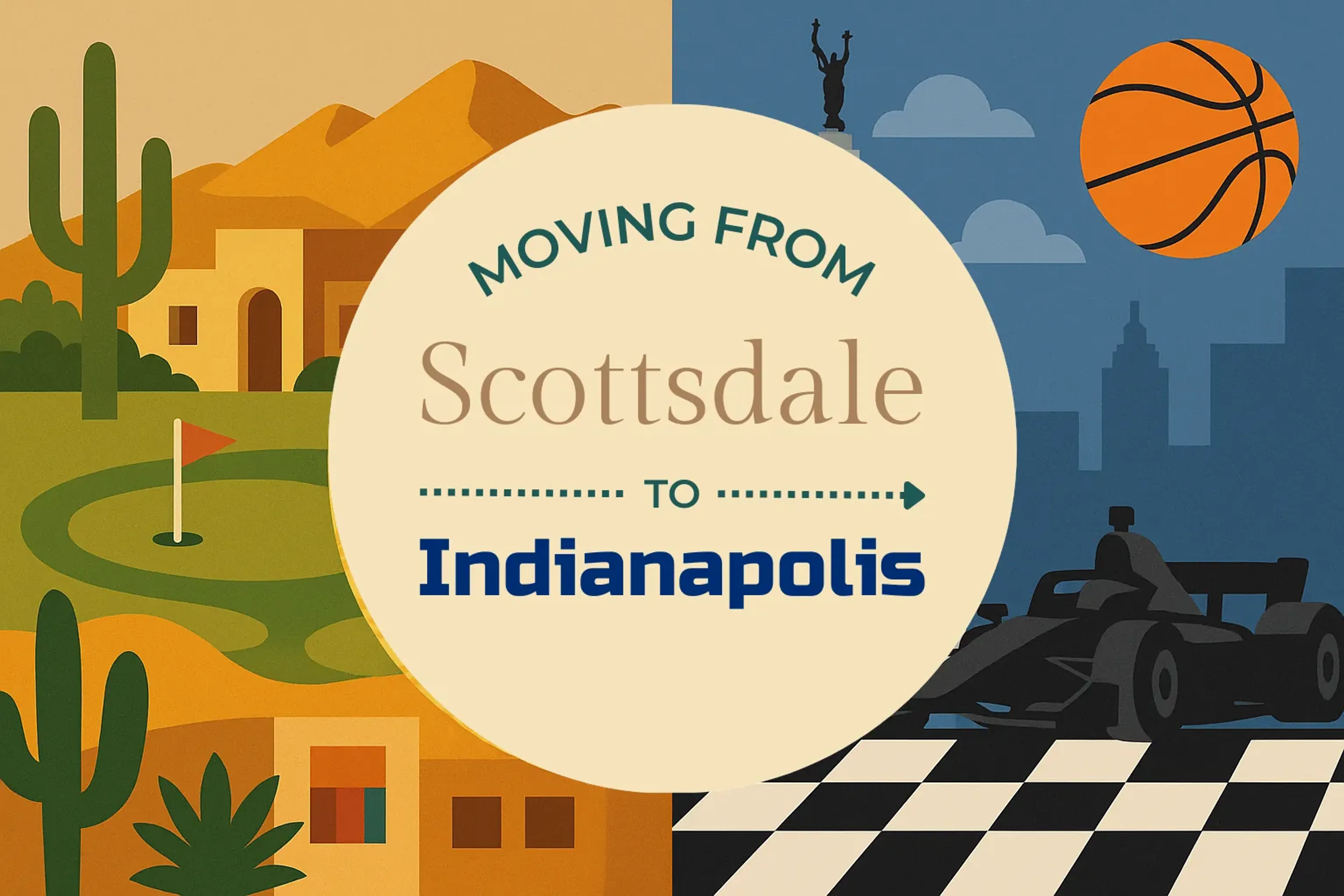 Side-by-side comparison of Scottsdale to Indianapolis moving companies