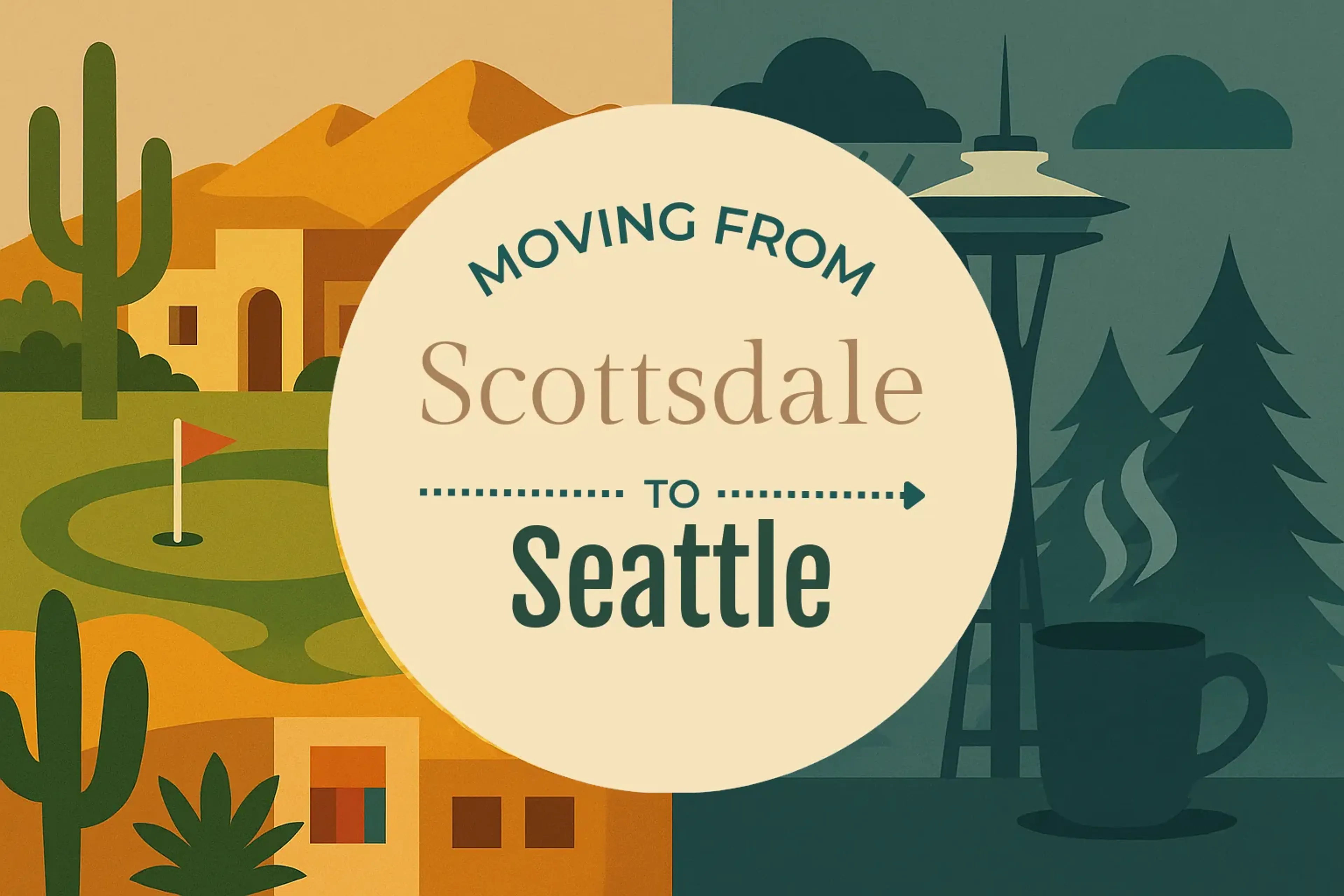 Side-by-side comparison of Scottsdale to Seattle moving companies