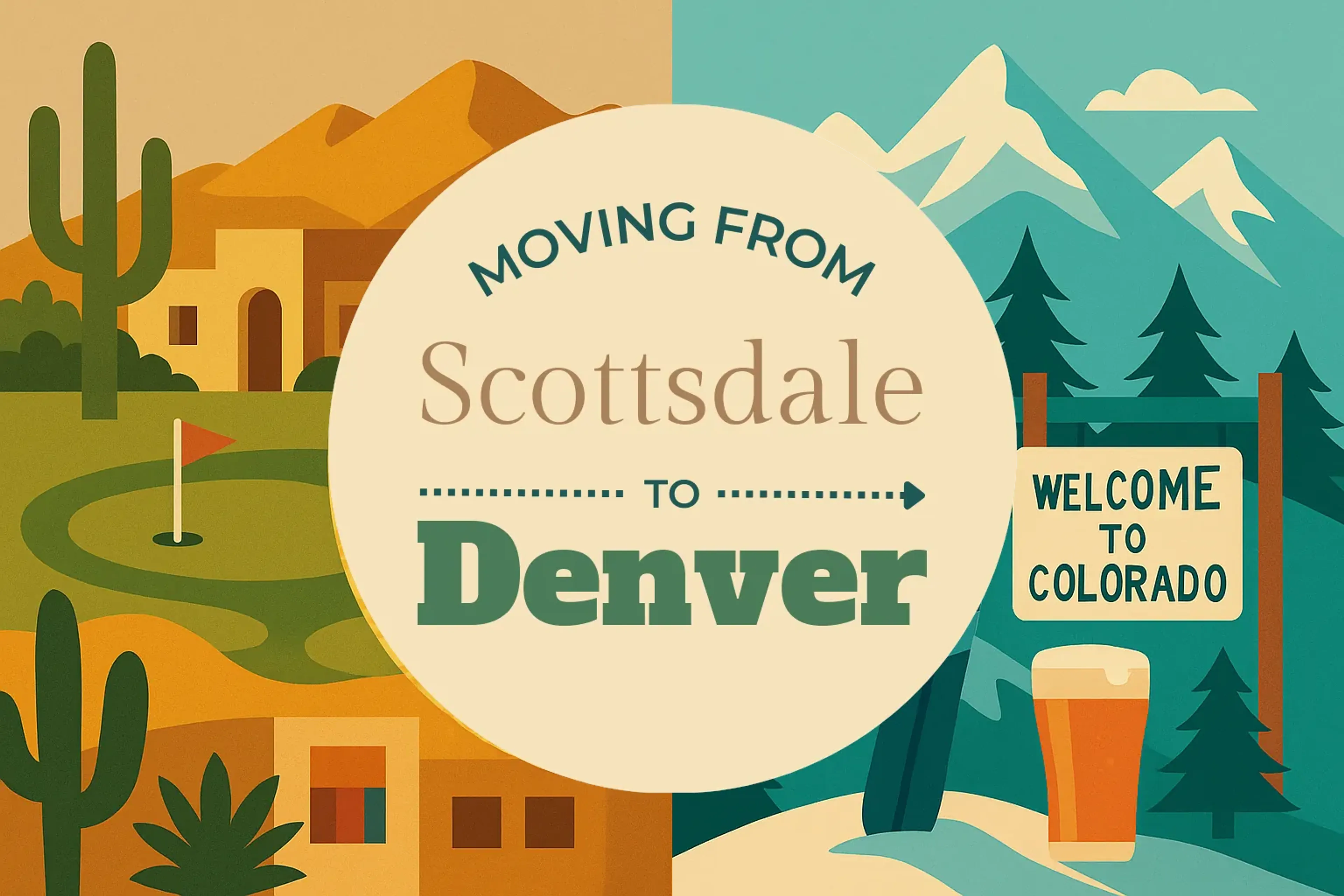 Side-by-side comparison of Scottsdale to Denver moving companies