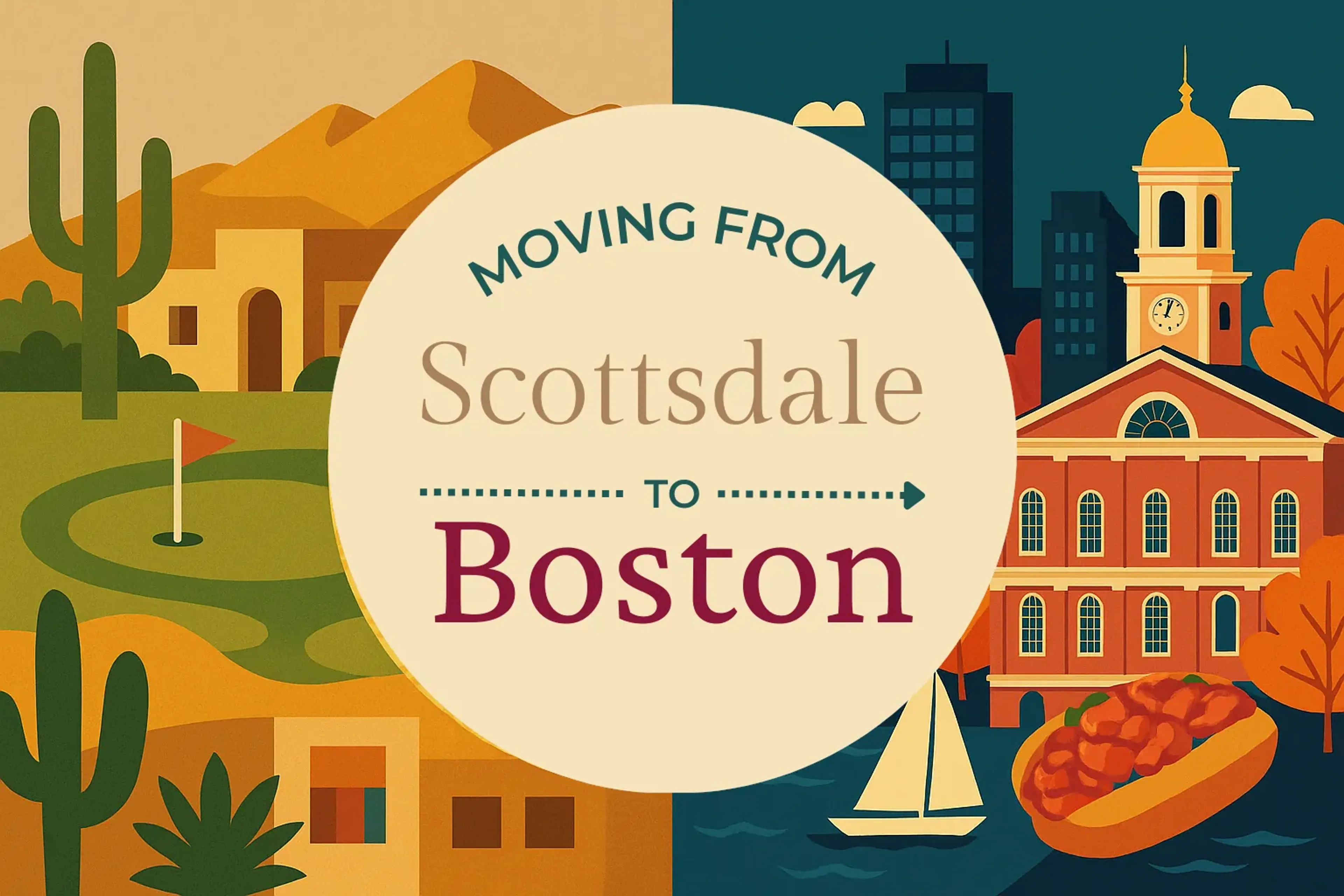 Side-by-side comparison of Scottsdale to Boston moving companies
