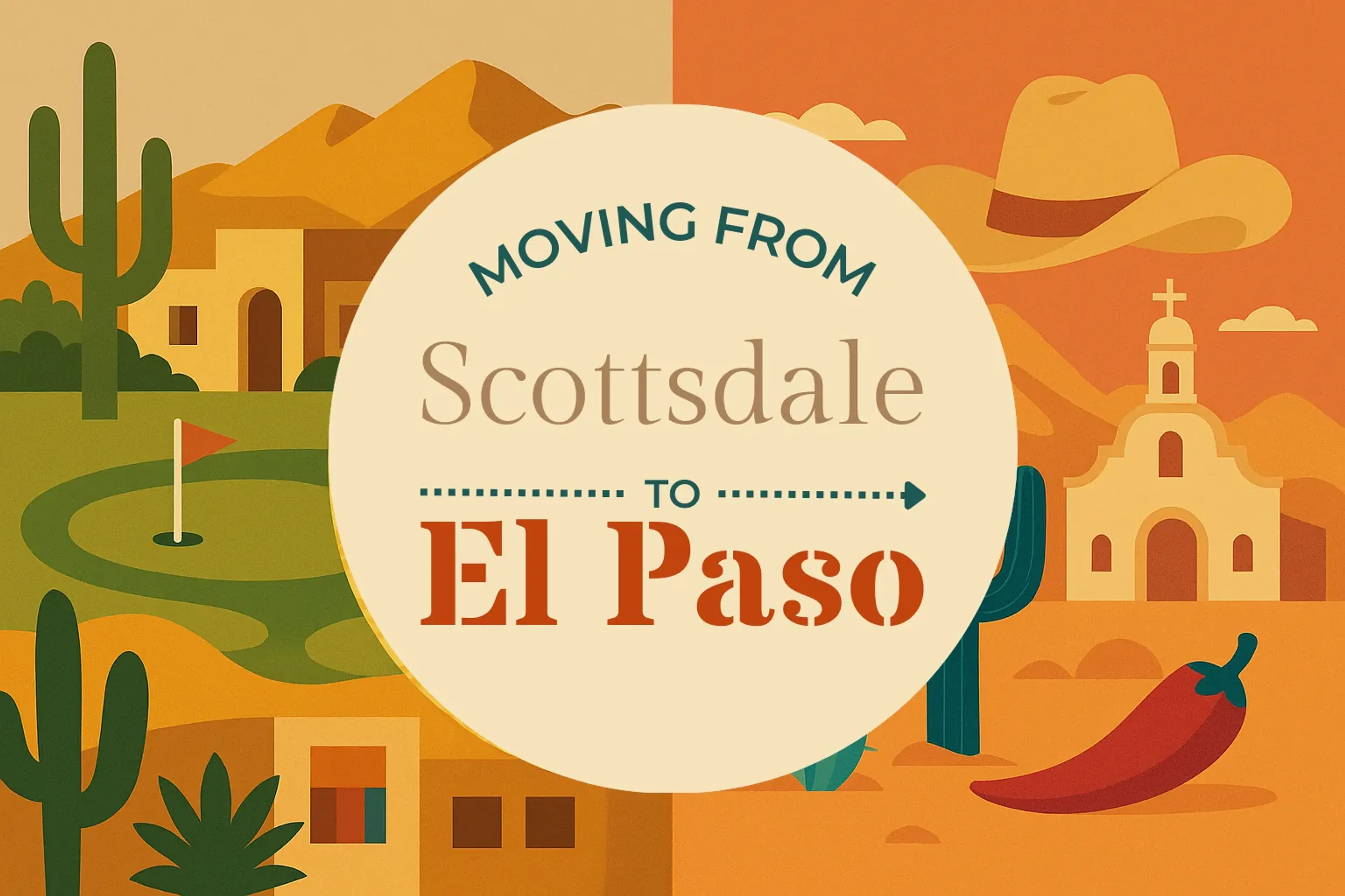 Side-by-side comparison of Scottsdale to El Paso moving companies