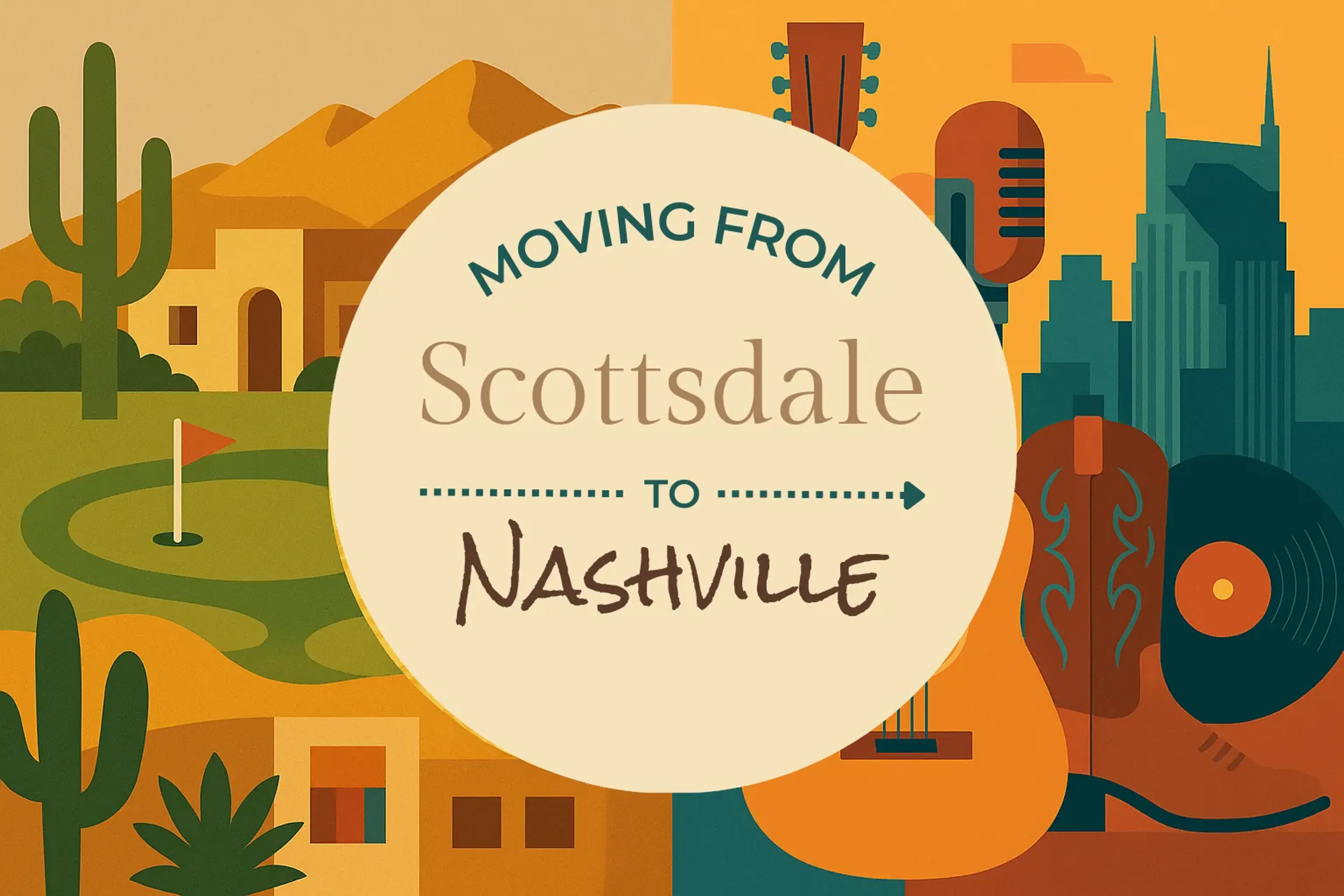 Side-by-side comparison of Scottsdale to Nashville moving companies