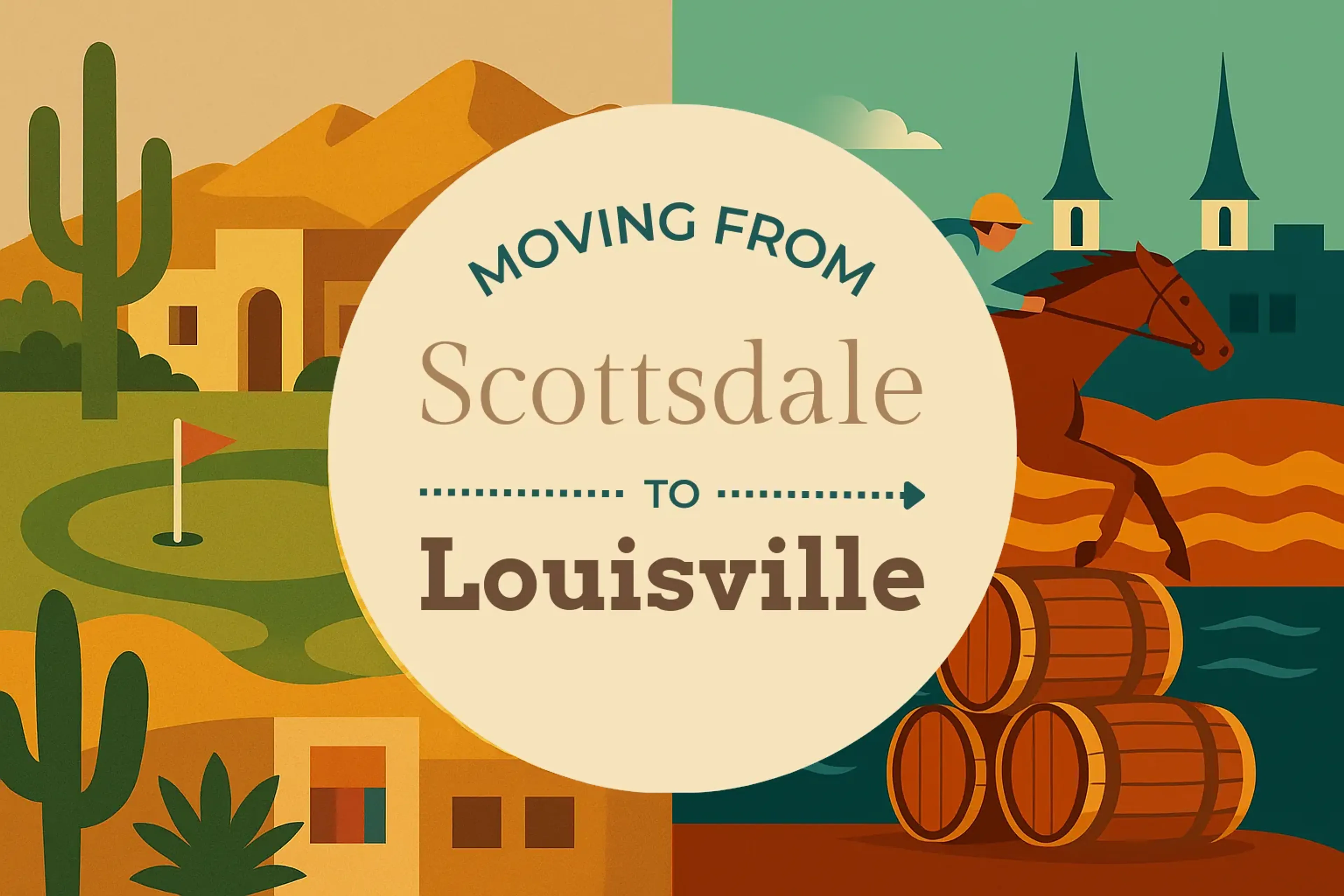 Side-by-side comparison of Scottsdale to Louisville moving companies