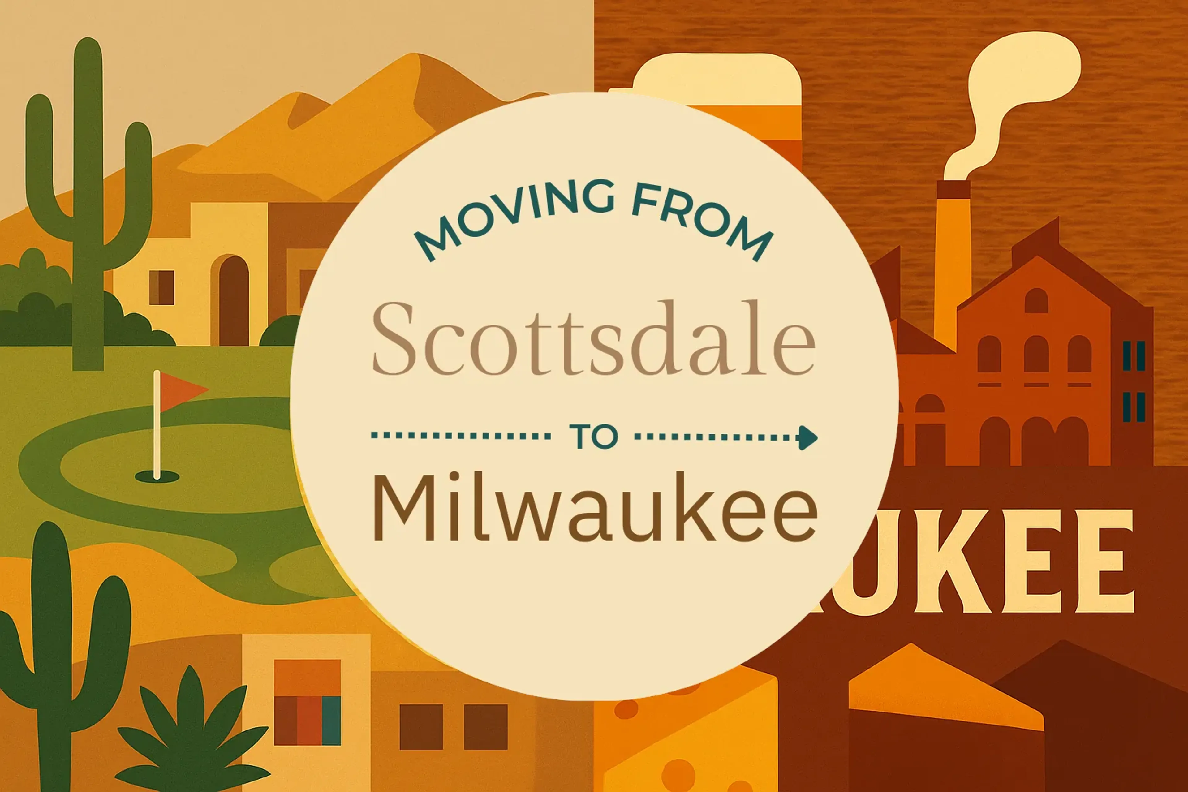 Side-by-side comparison of Scottsdale to Milwaukee moving companies