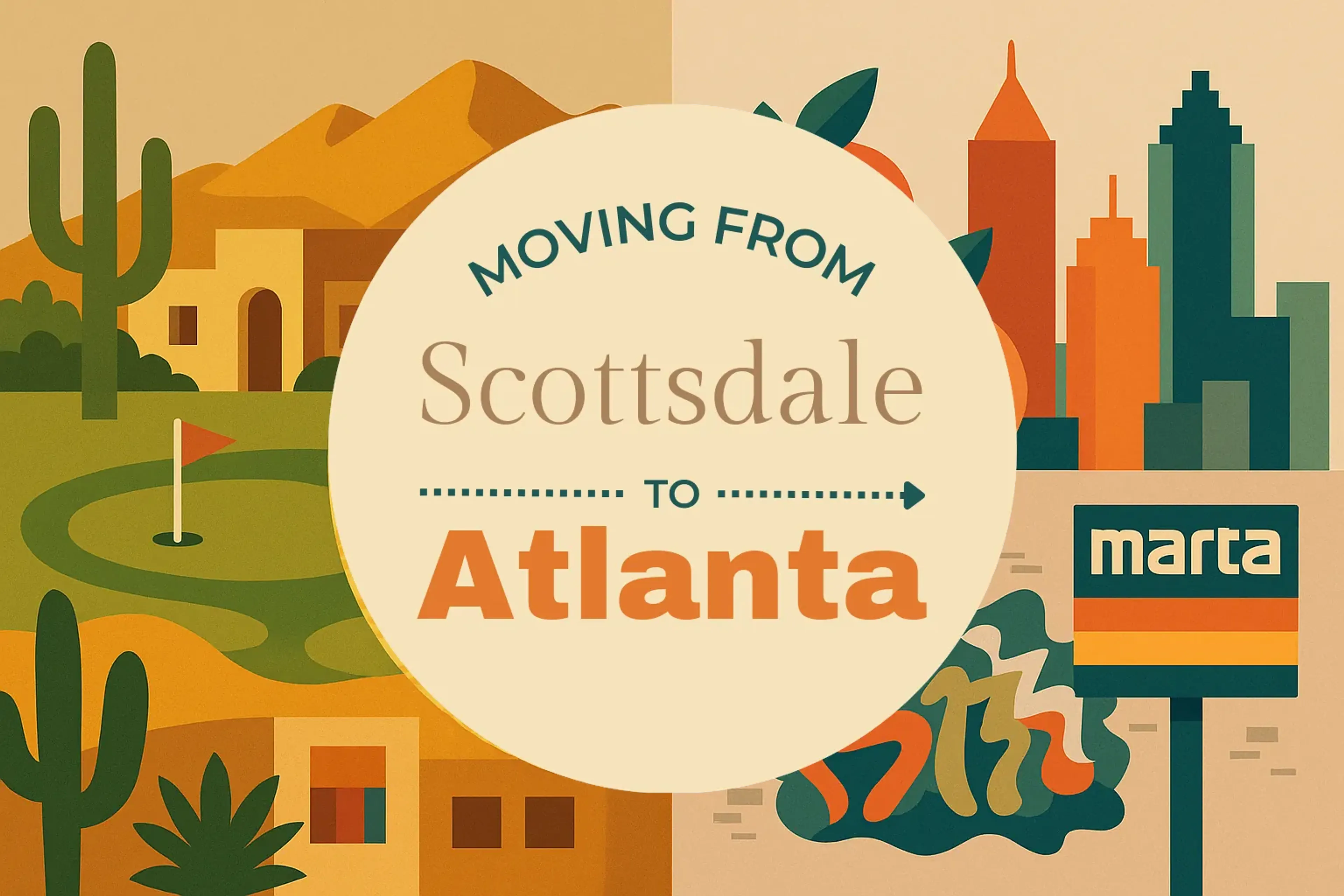 Side-by-side comparison of Scottsdale to Atlanta moving companies