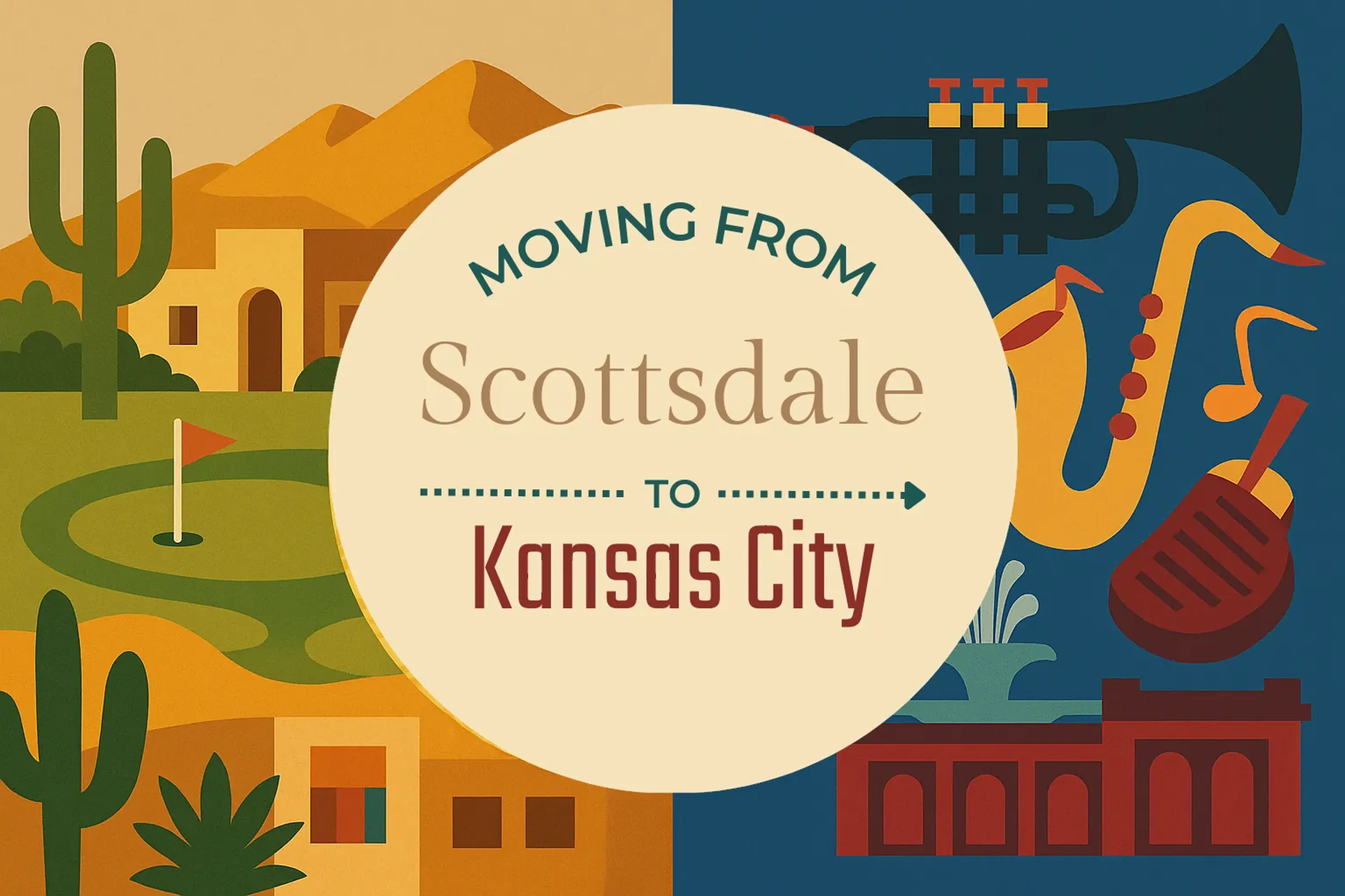 Side-by-side comparison of Scottsdale to Kansas City moving companies