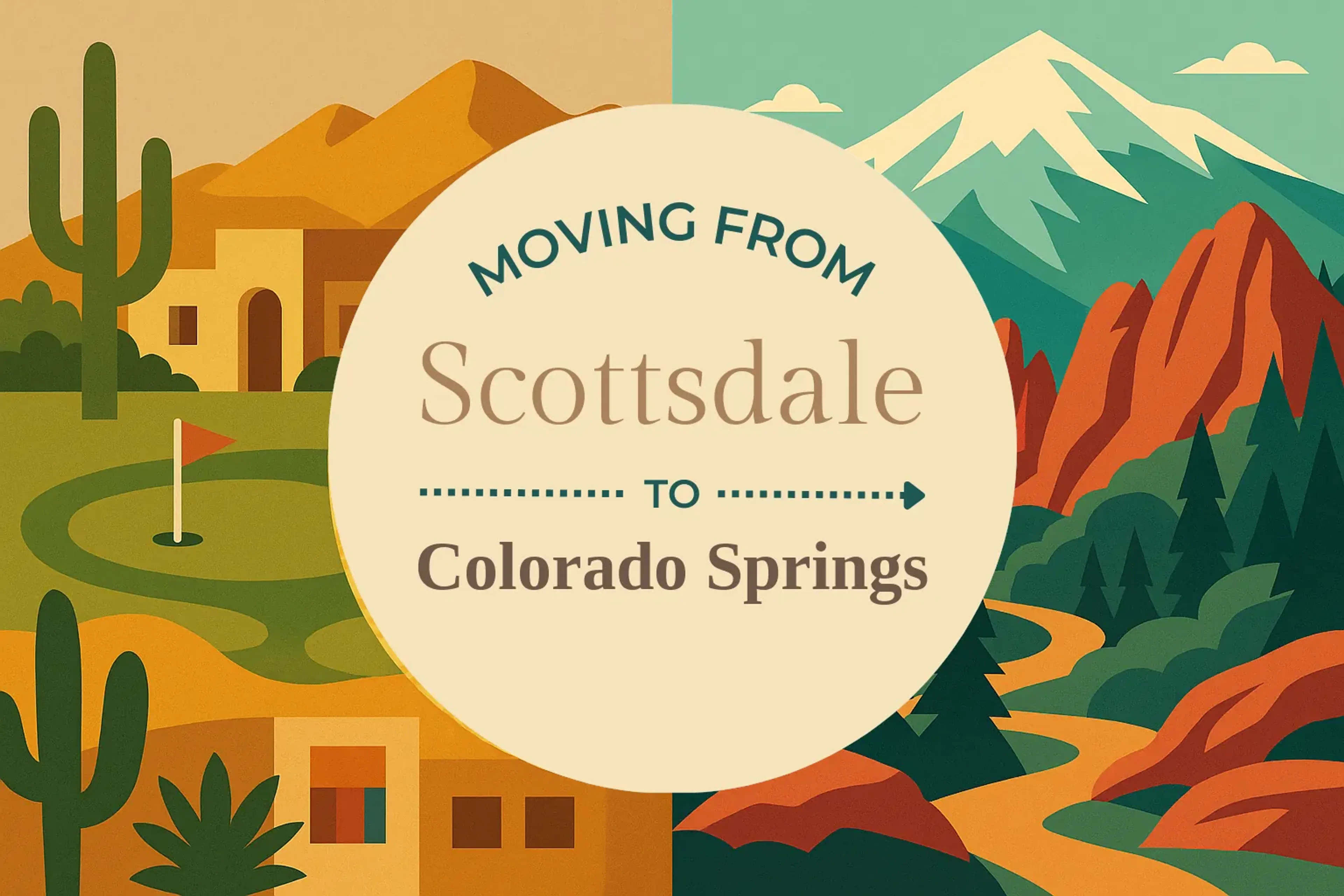Side-by-side comparison of Scottsdale to Colorado Springs moving companies