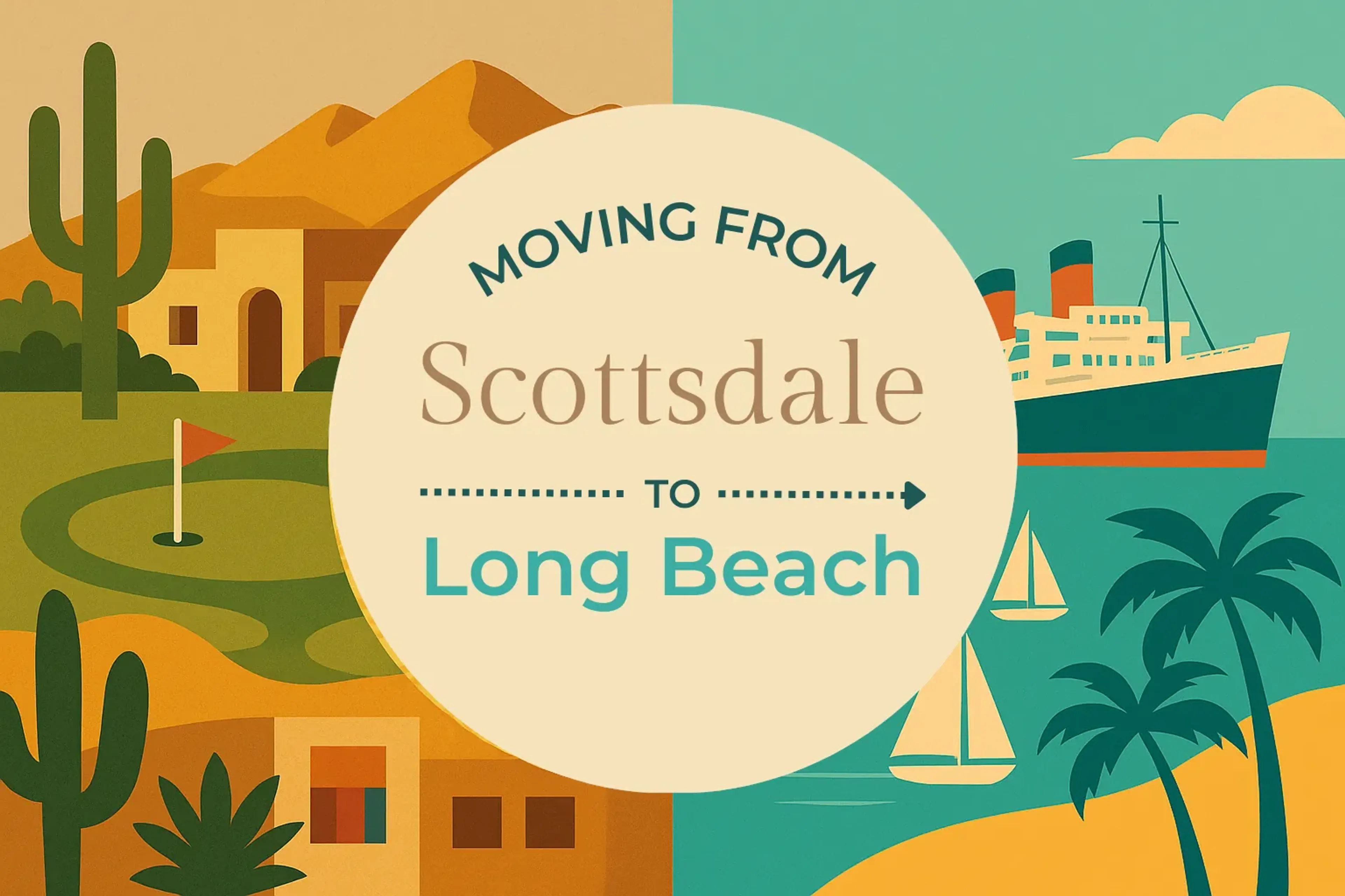 Side-by-side comparison of Scottsdale to Long Beach moving companies
