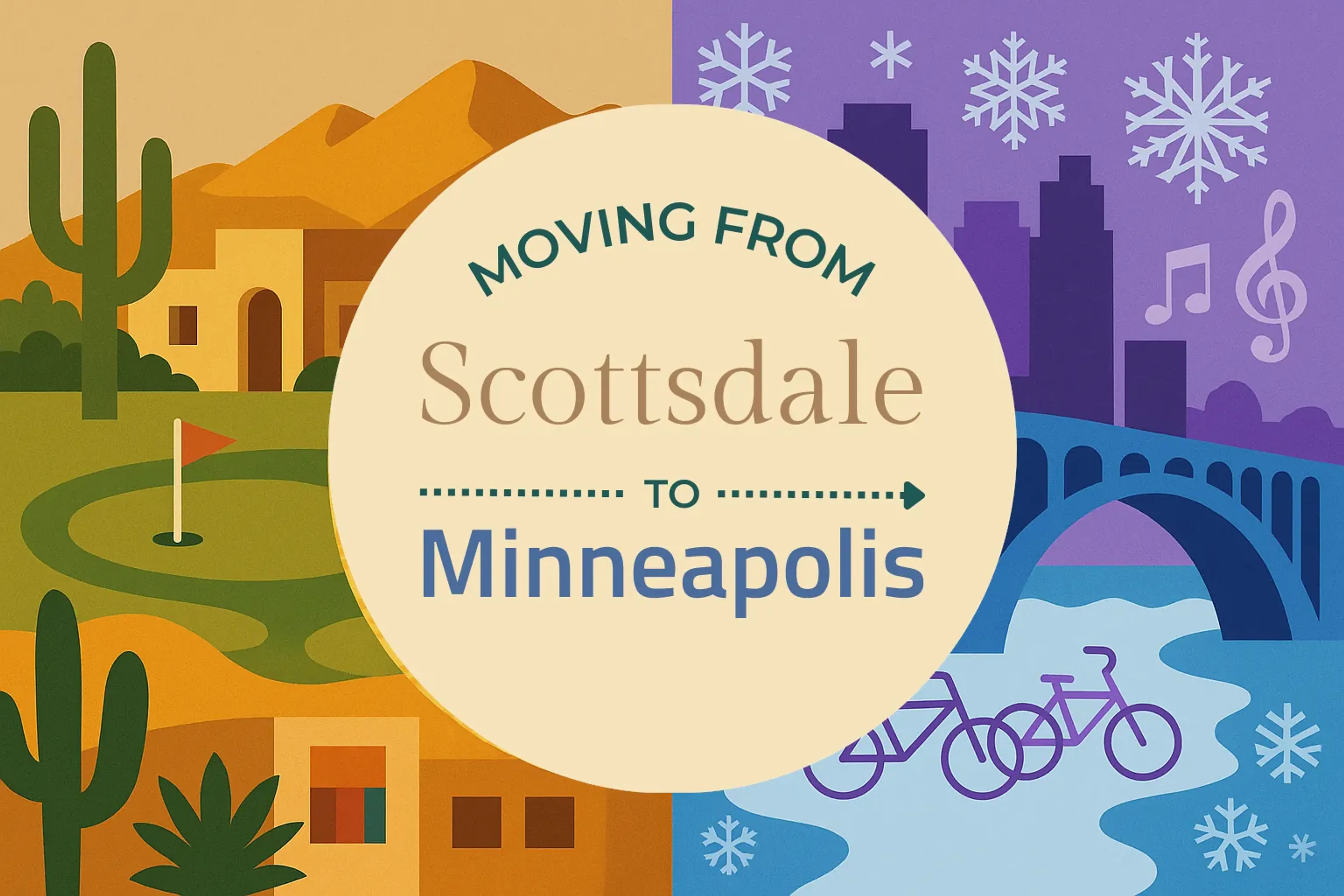 Side-by-side comparison of Scottsdale to Minneapolis moving companies