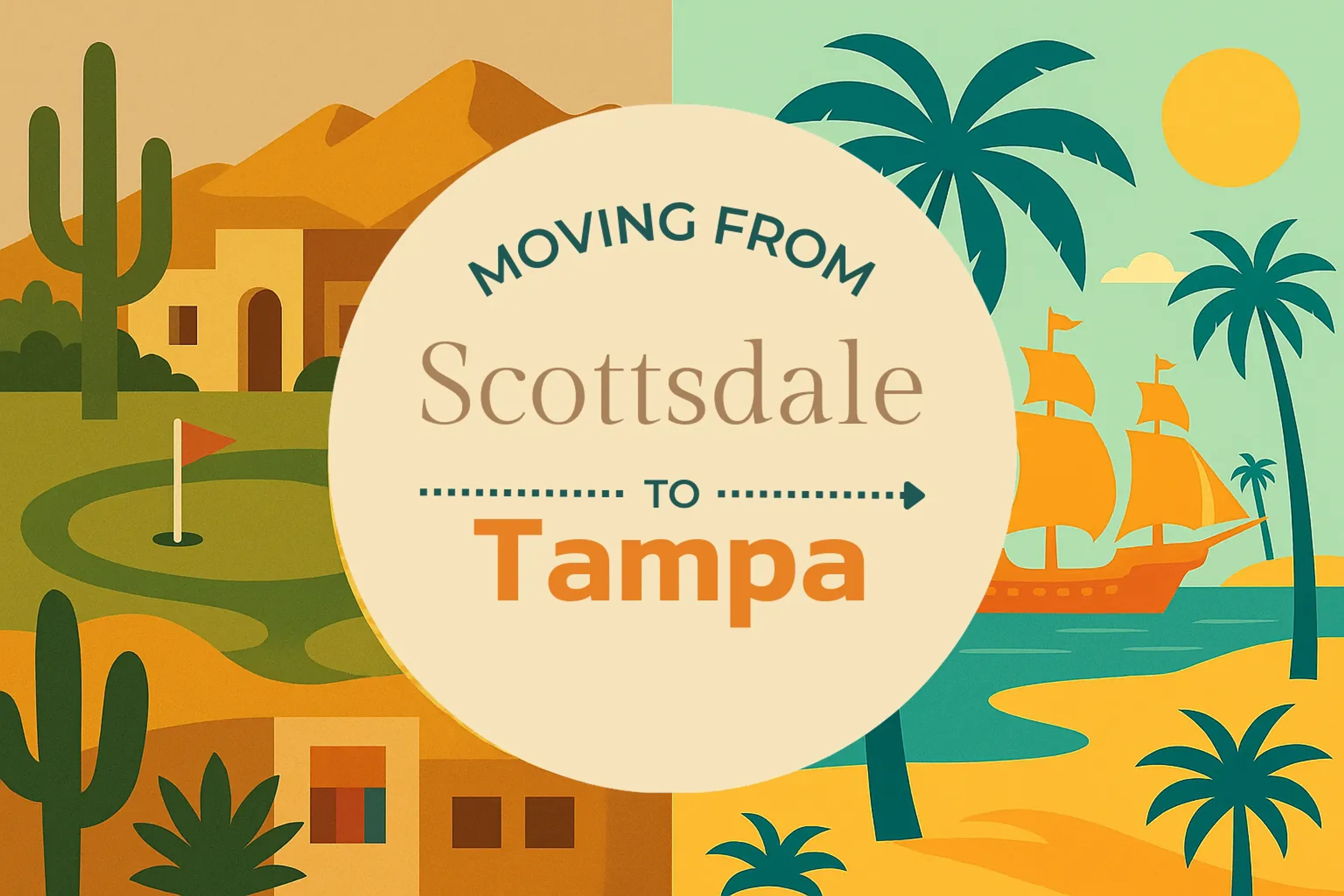 Side-by-side comparison of Scottsdale to Tampa moving companies