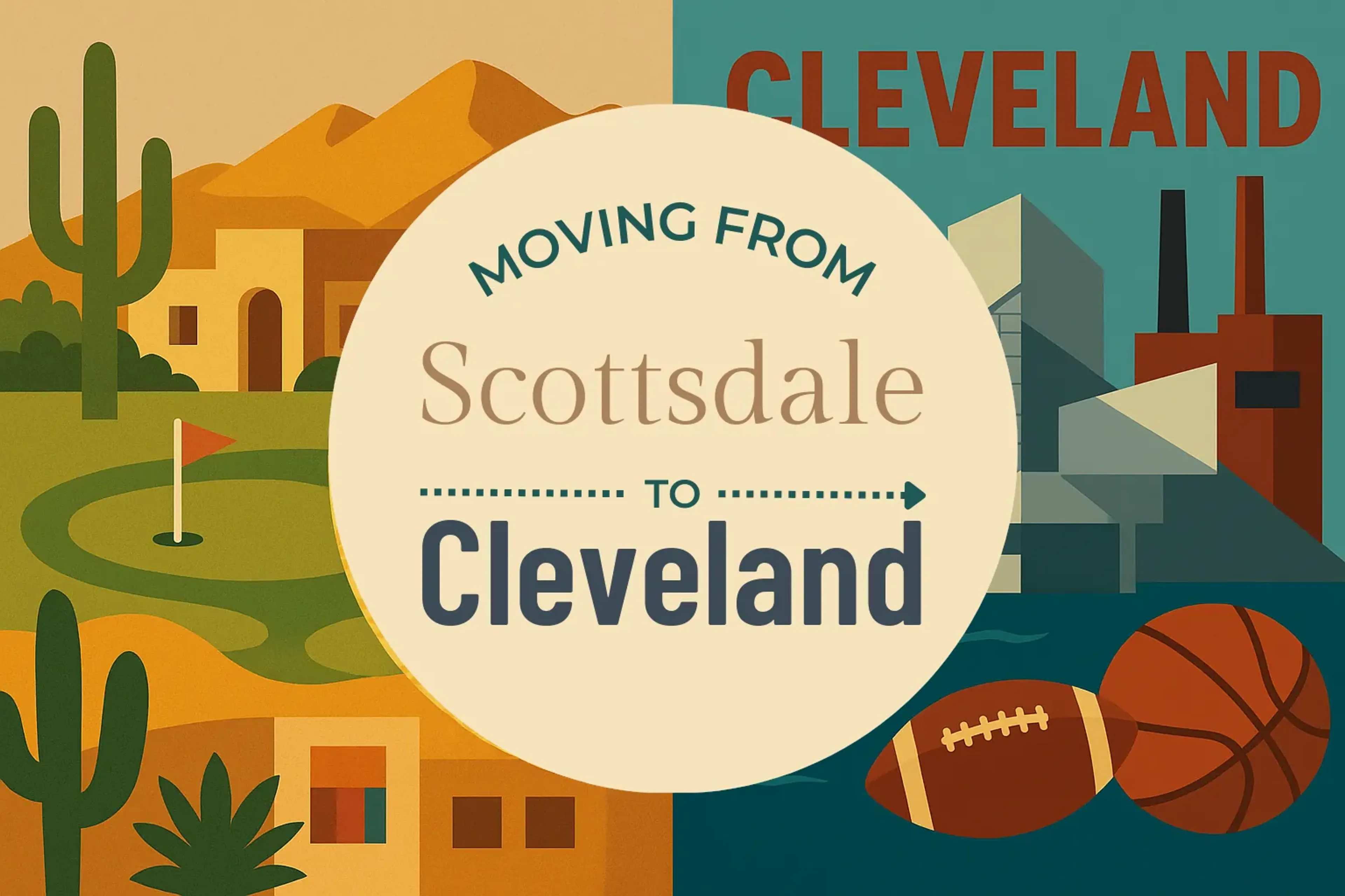 Side-by-side comparison of Scottsdale to Cleveland moving companies