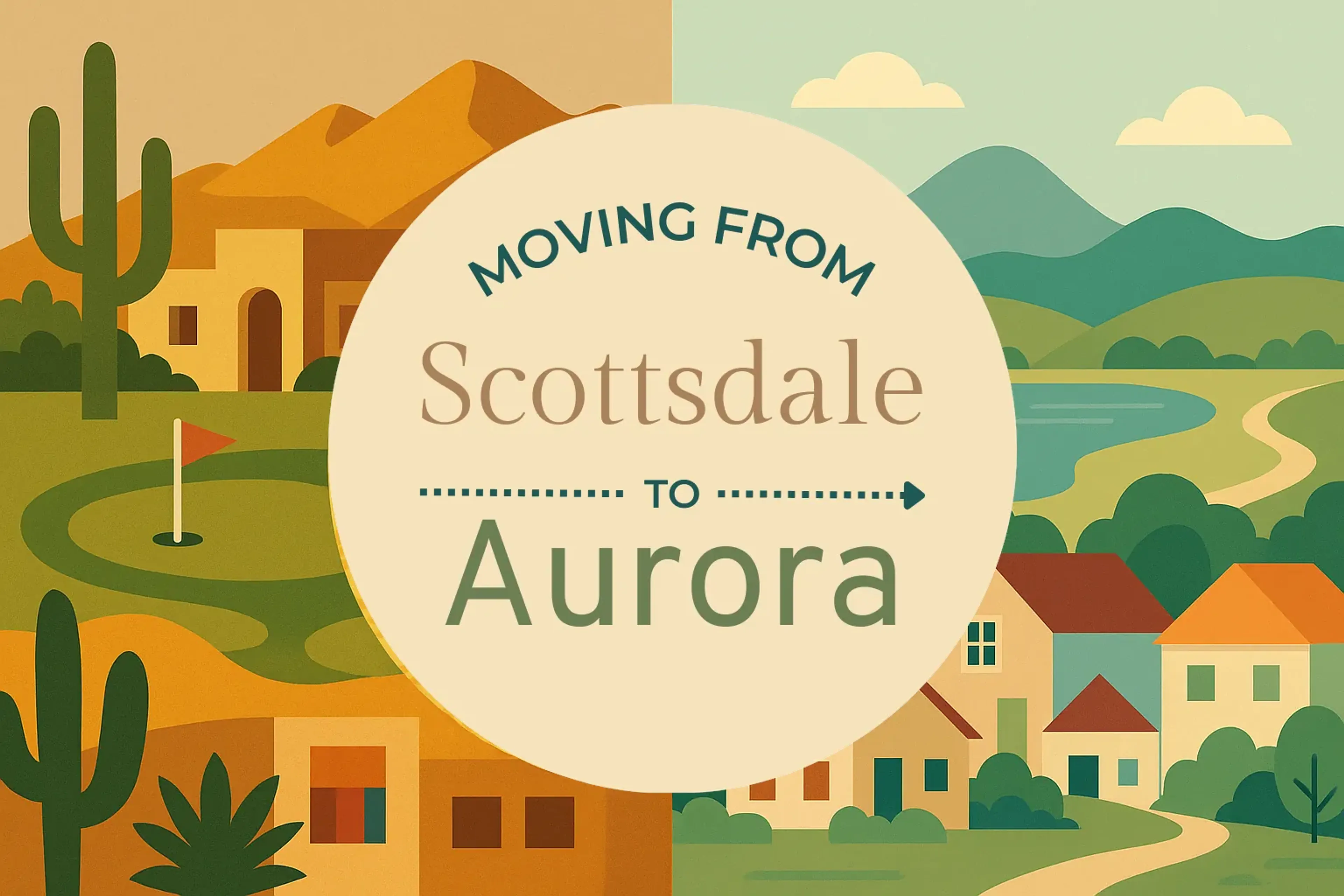 Side-by-side comparison of Scottsdale to Aurora moving companies