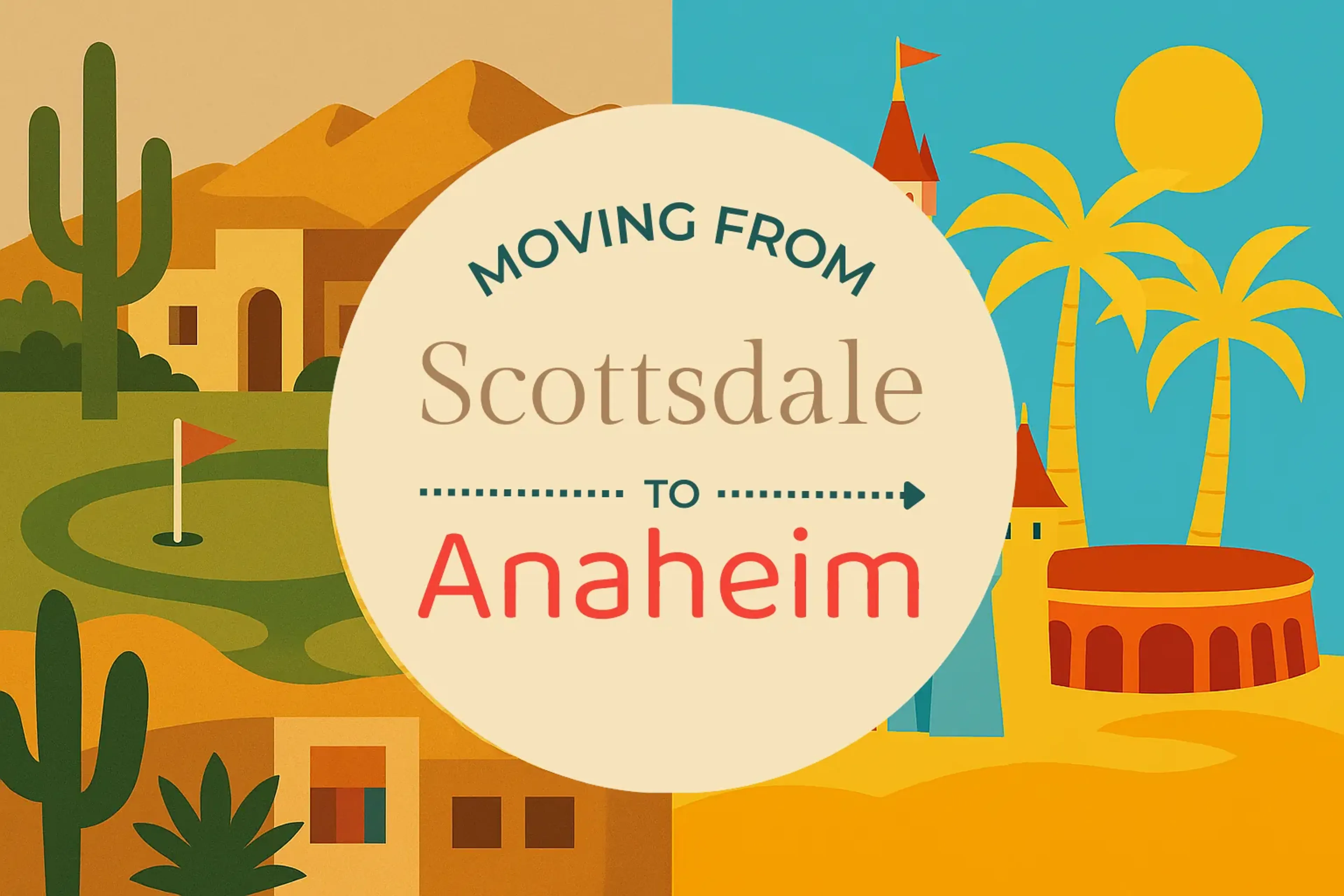 Side-by-side comparison of Scottsdale to Anaheim moving companies