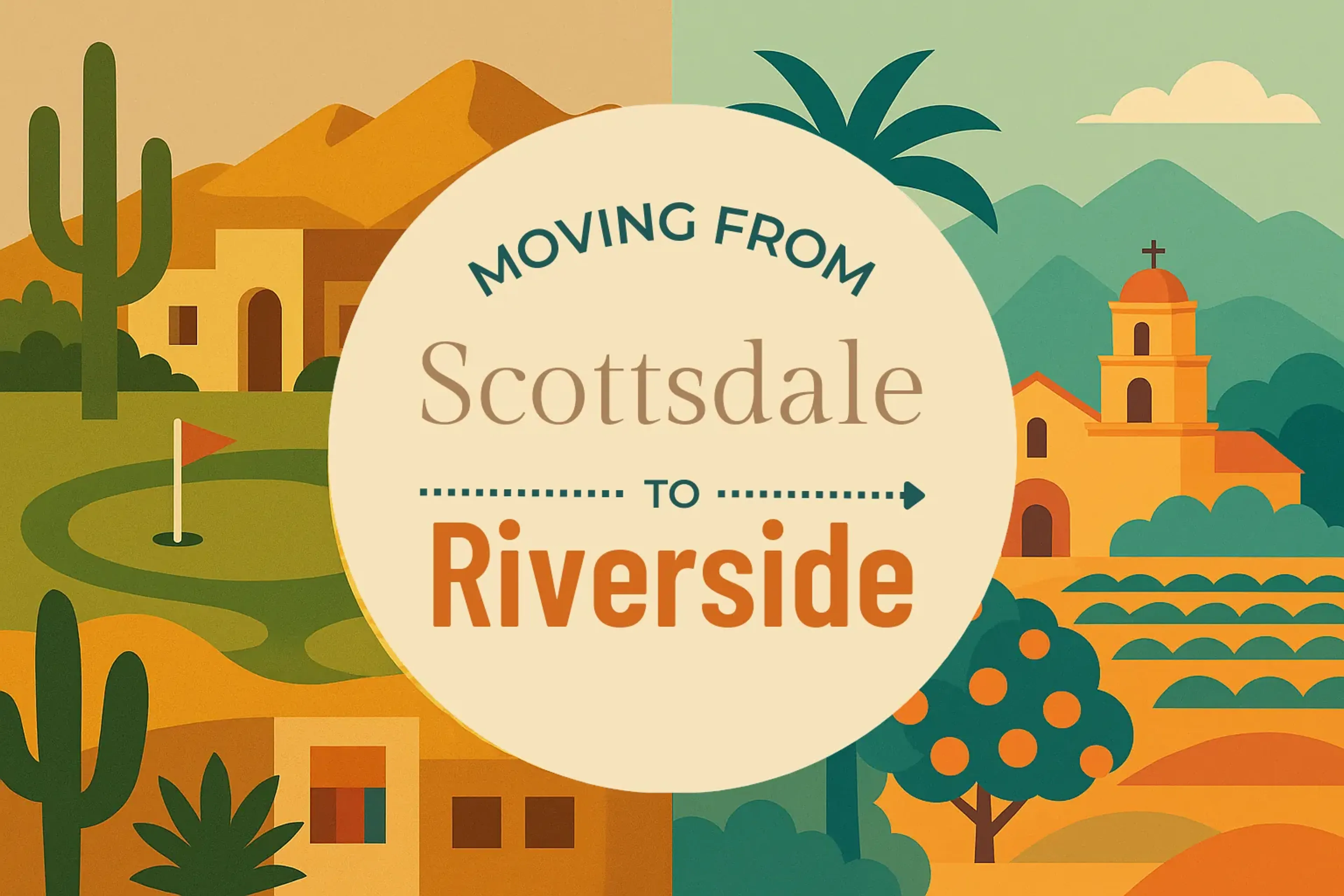 Side-by-side comparison of Scottsdale to Riverside moving companies