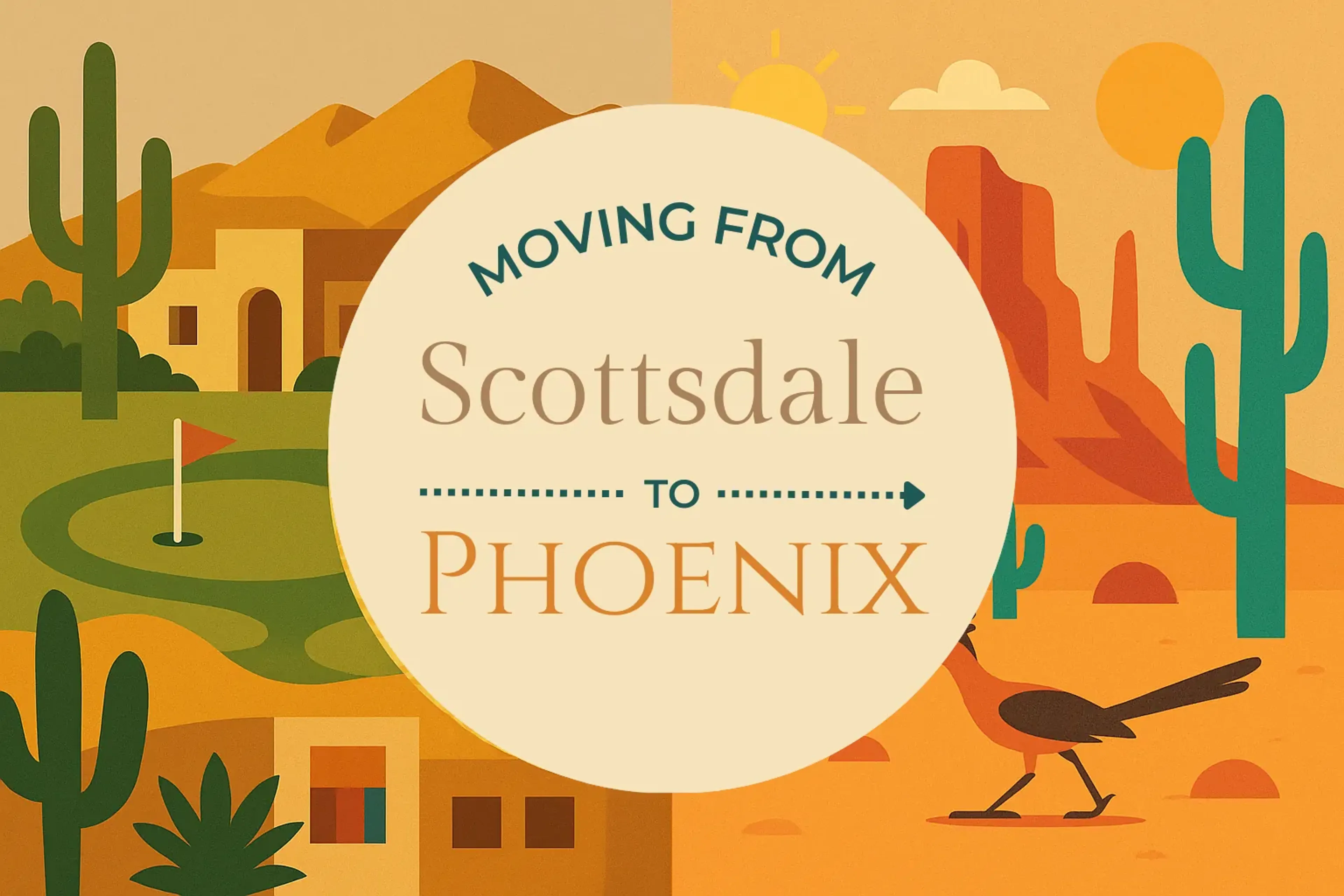 Side-by-side comparison of Scottsdale to Phoenix moving companies