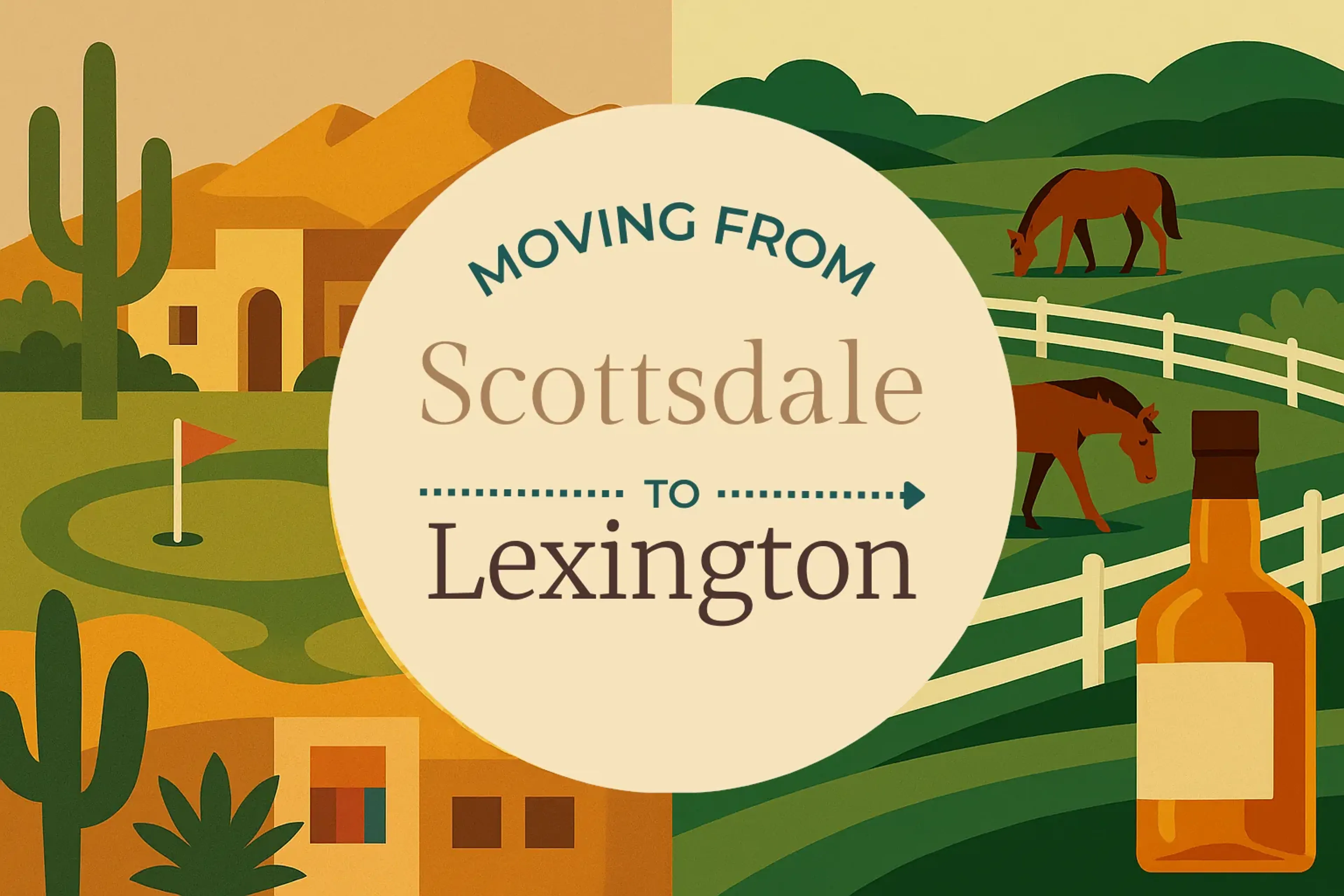 Side-by-side comparison of Scottsdale to Lexington moving companies