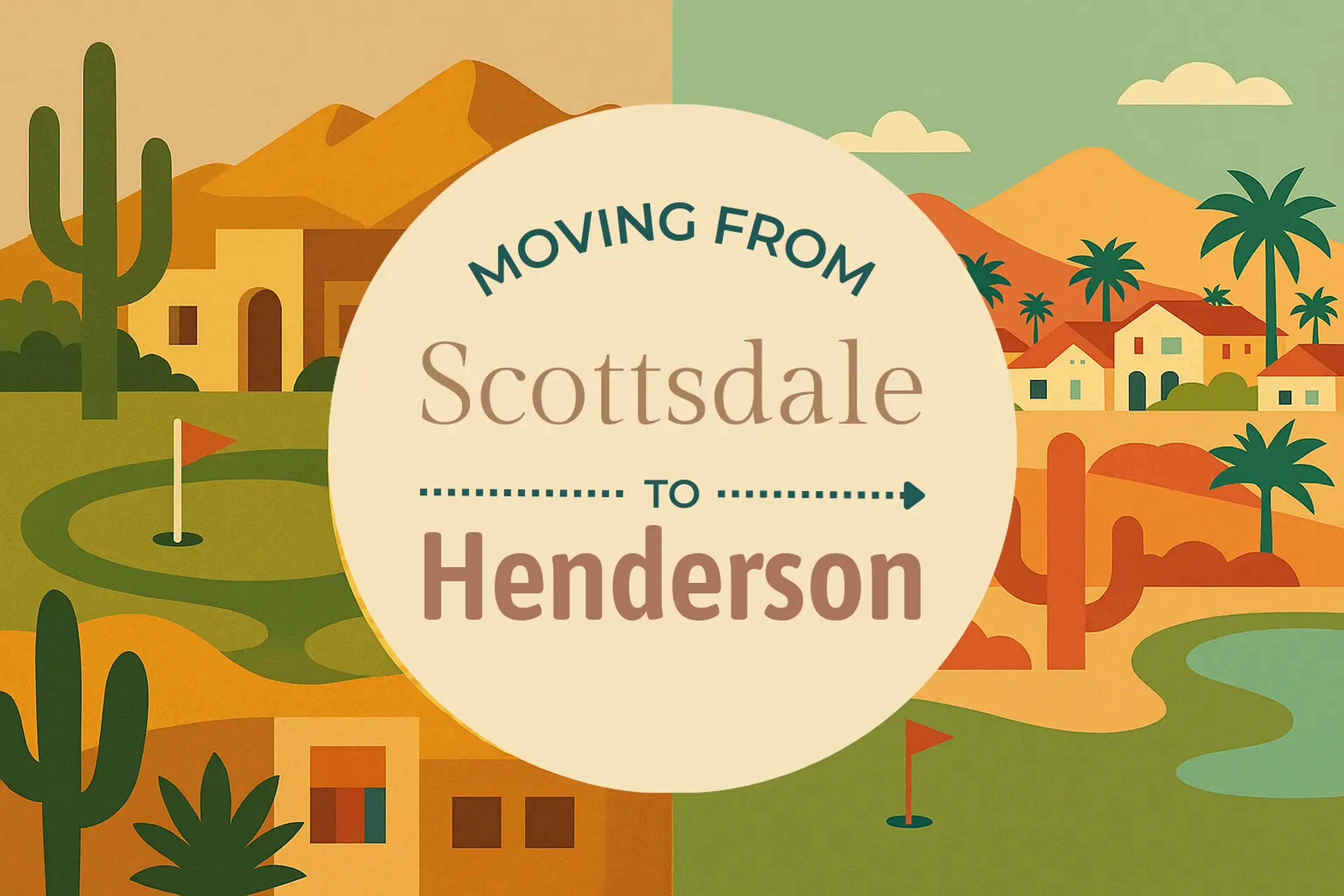 Side-by-side comparison of Scottsdale to Henderson moving companies