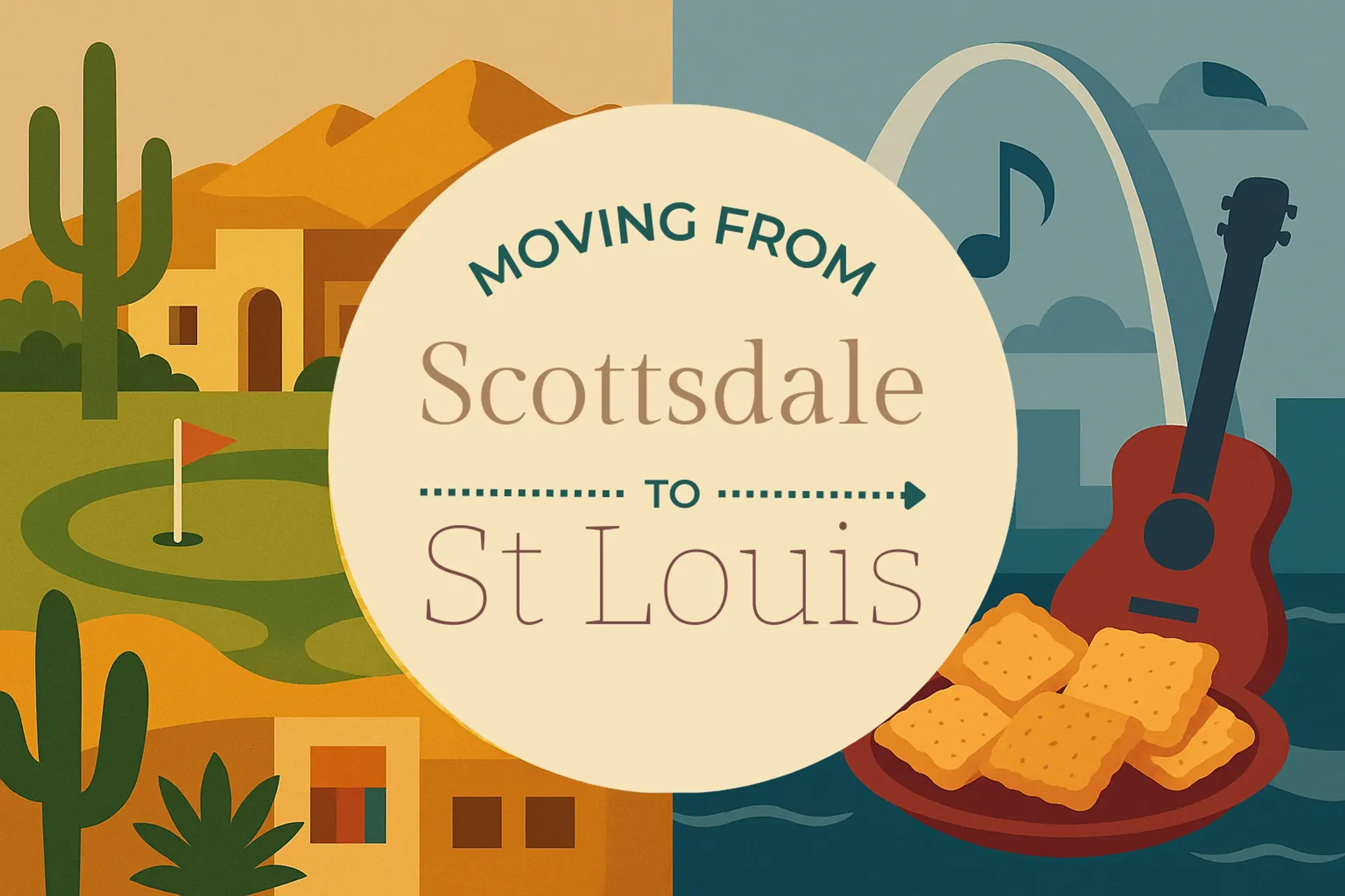 Side-by-side comparison of Scottsdale to St. Louis moving companies
