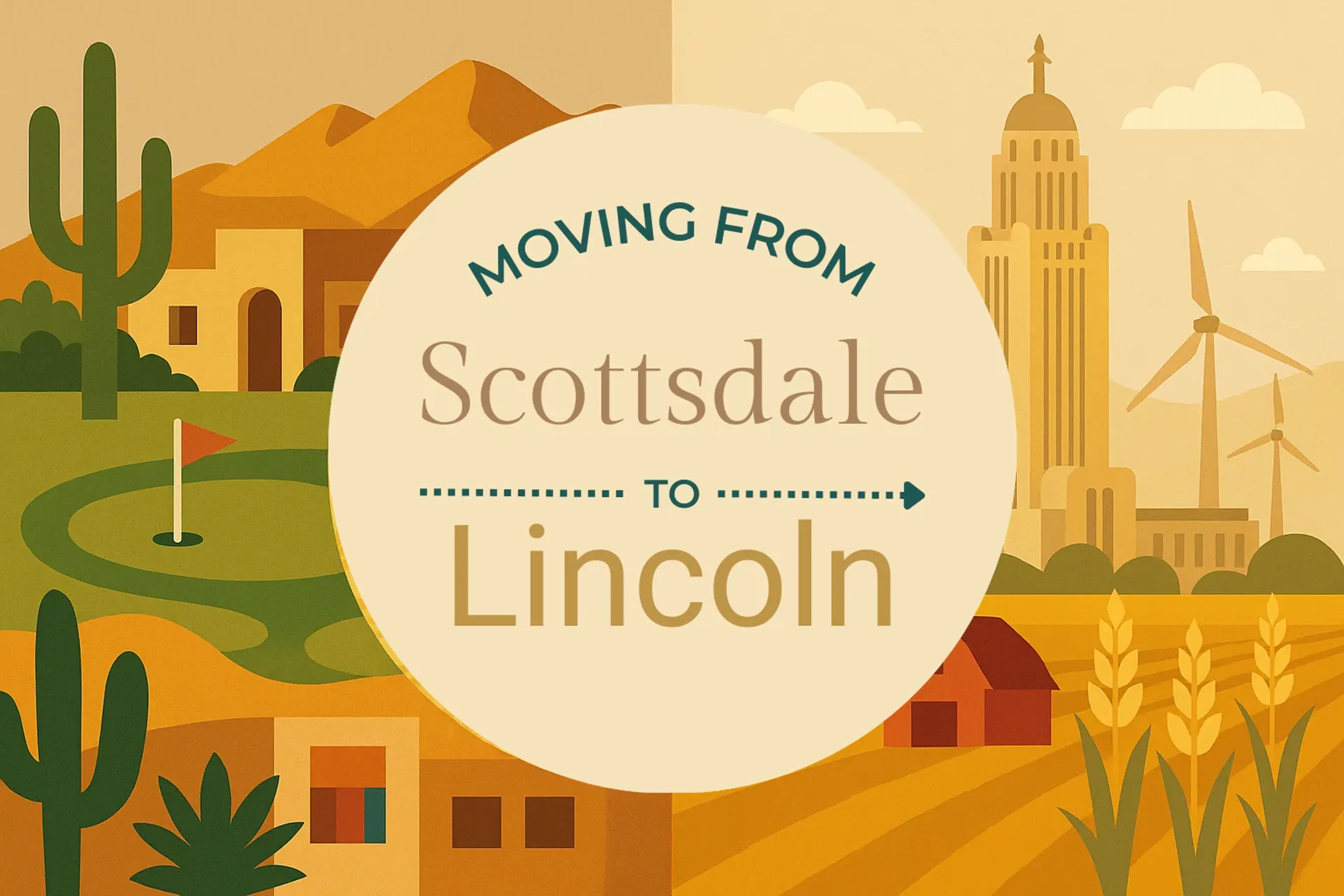 Side-by-side comparison of Scottsdale to Lincoln moving companies
