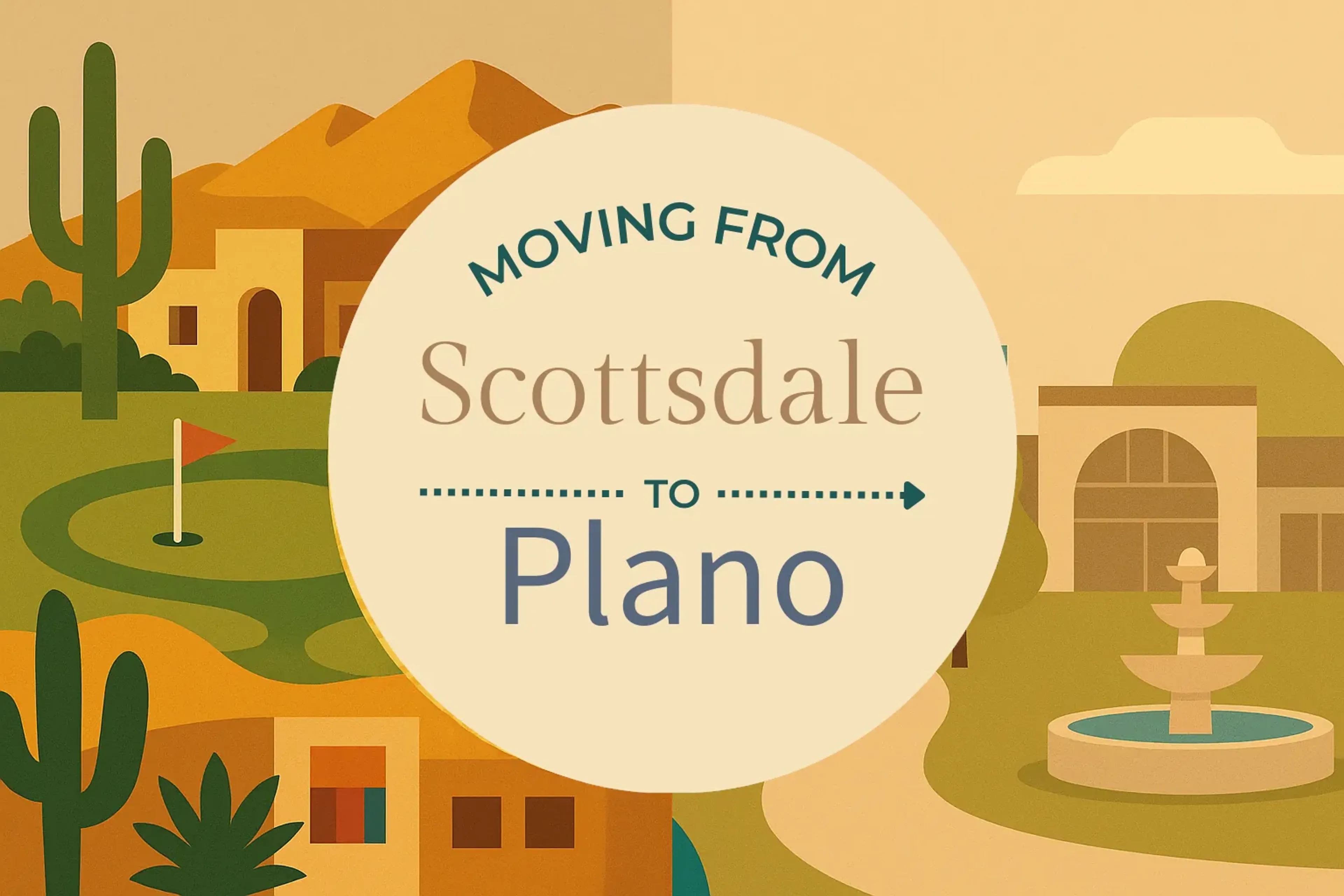 Side-by-side comparison of Scottsdale to Plano moving companies