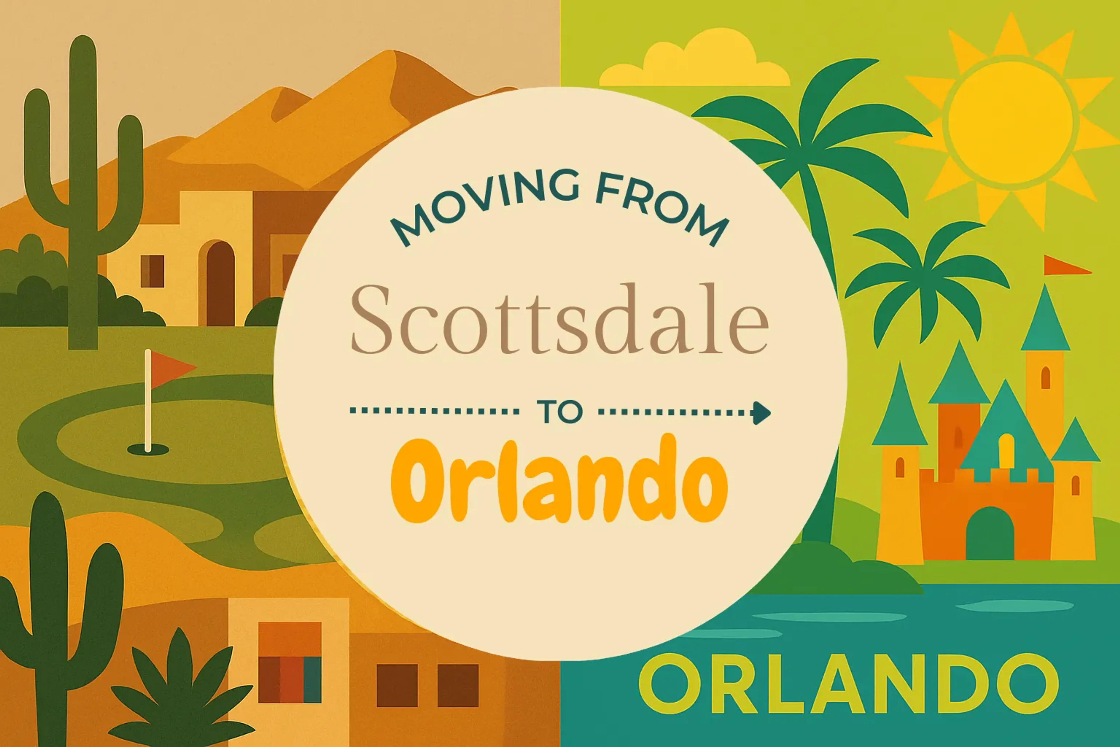 Side-by-side comparison of Scottsdale to Orlando moving companies