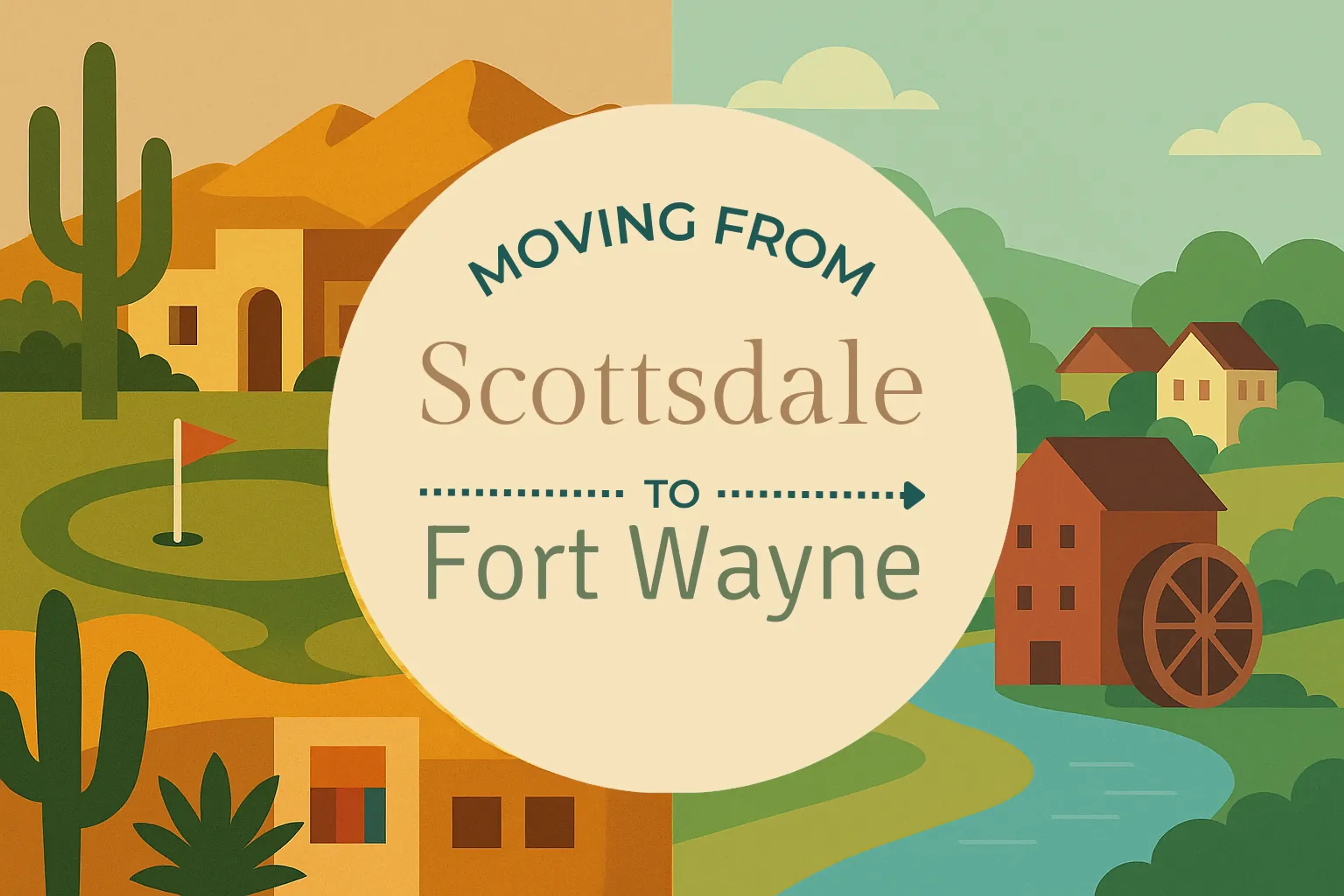Side-by-side comparison of Scottsdale to Fort Wayne moving companies