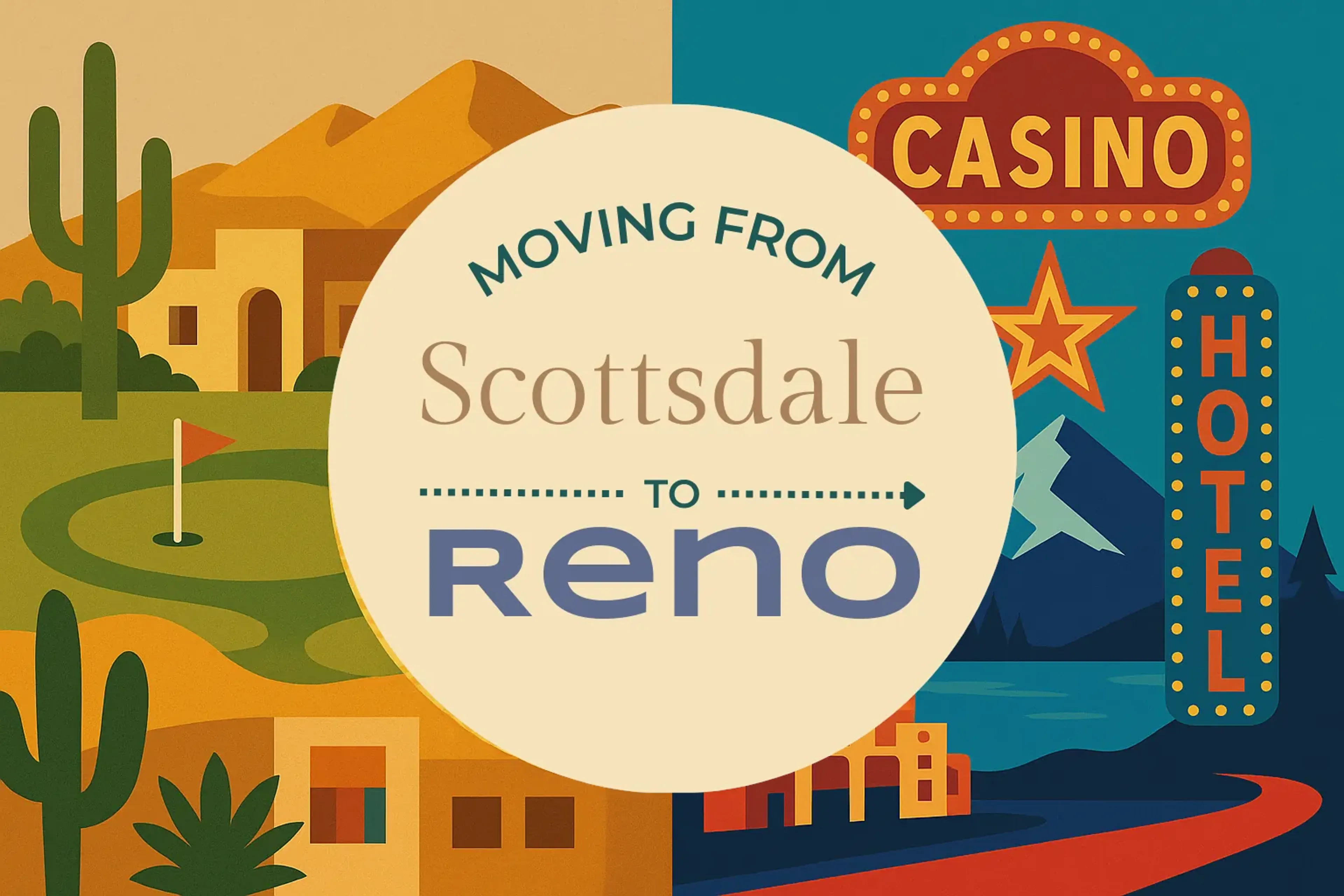Side-by-side comparison of Scottsdale to Reno moving companies