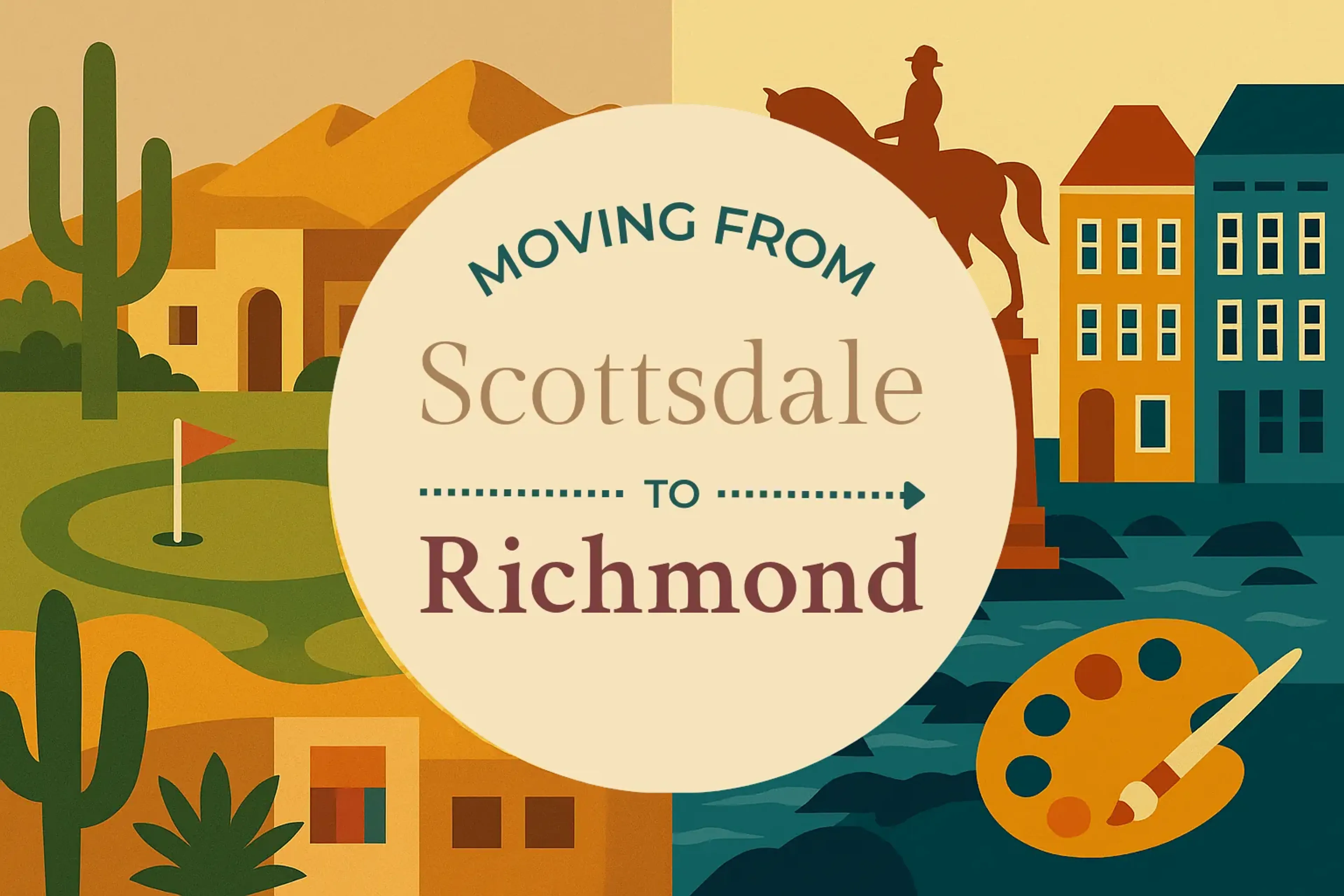 Side-by-side comparison of Scottsdale to Richmond moving companies