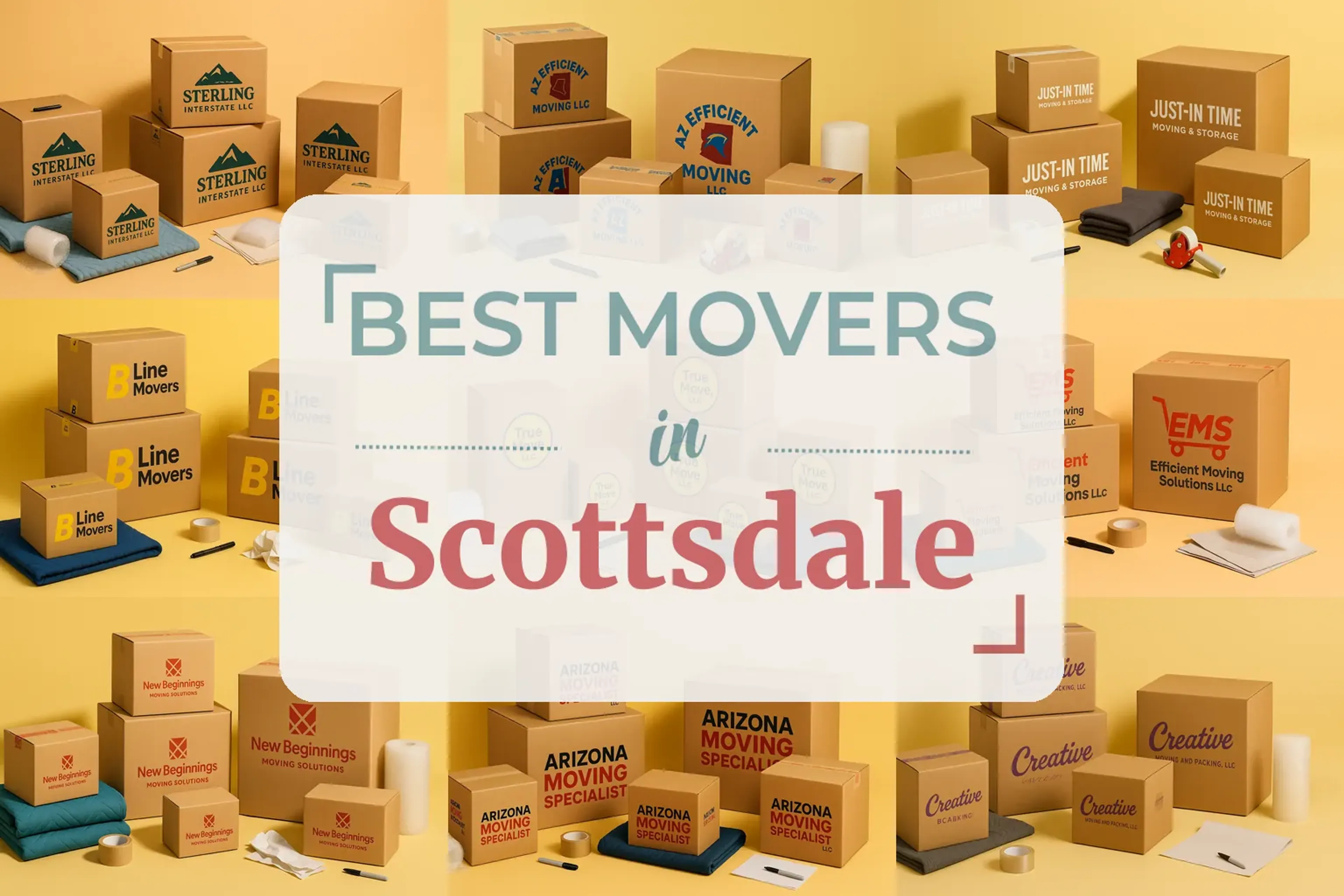 Side-by-side comparison of Scottsdale moving companies
