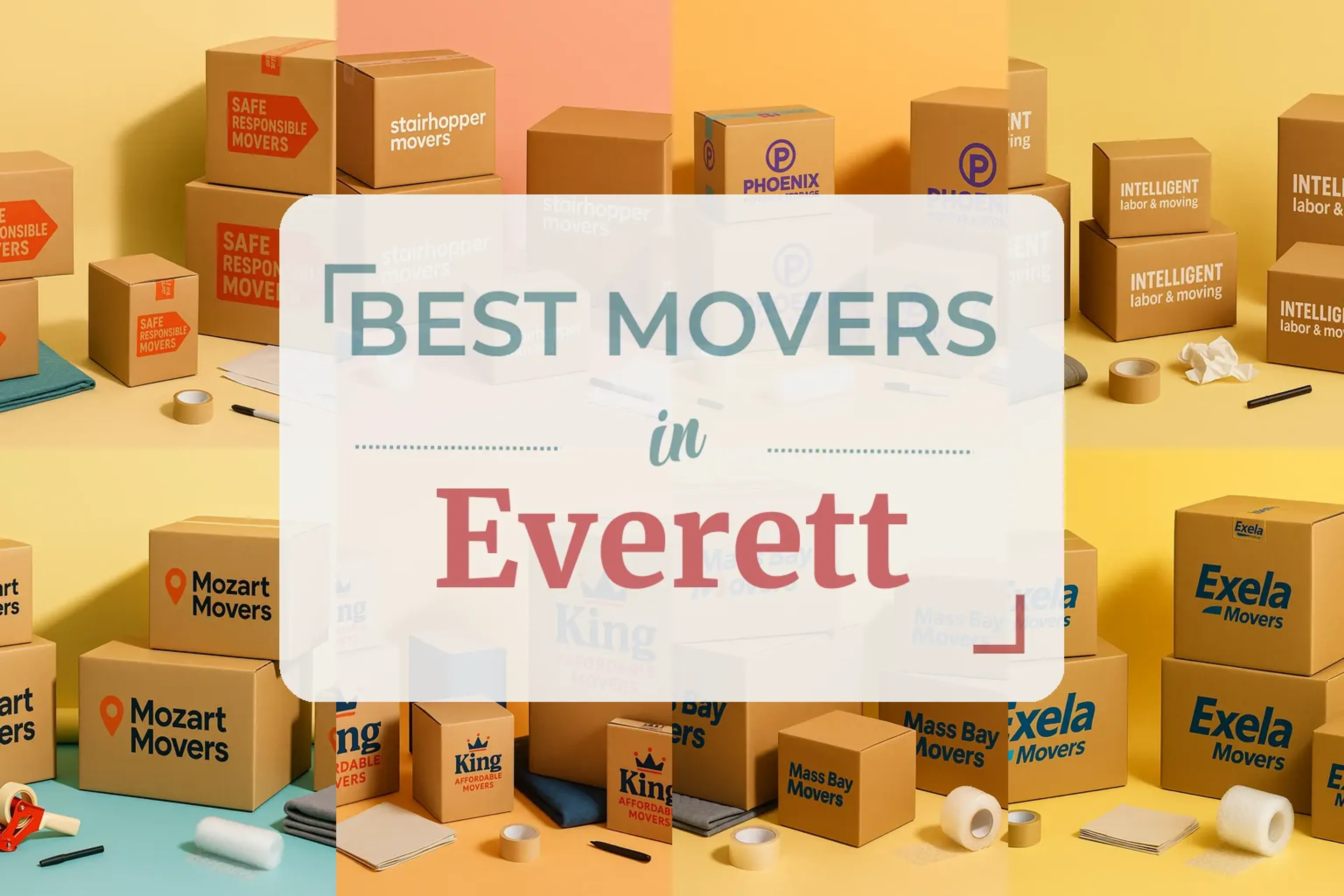 Side-by-side comparison of Everett moving companies