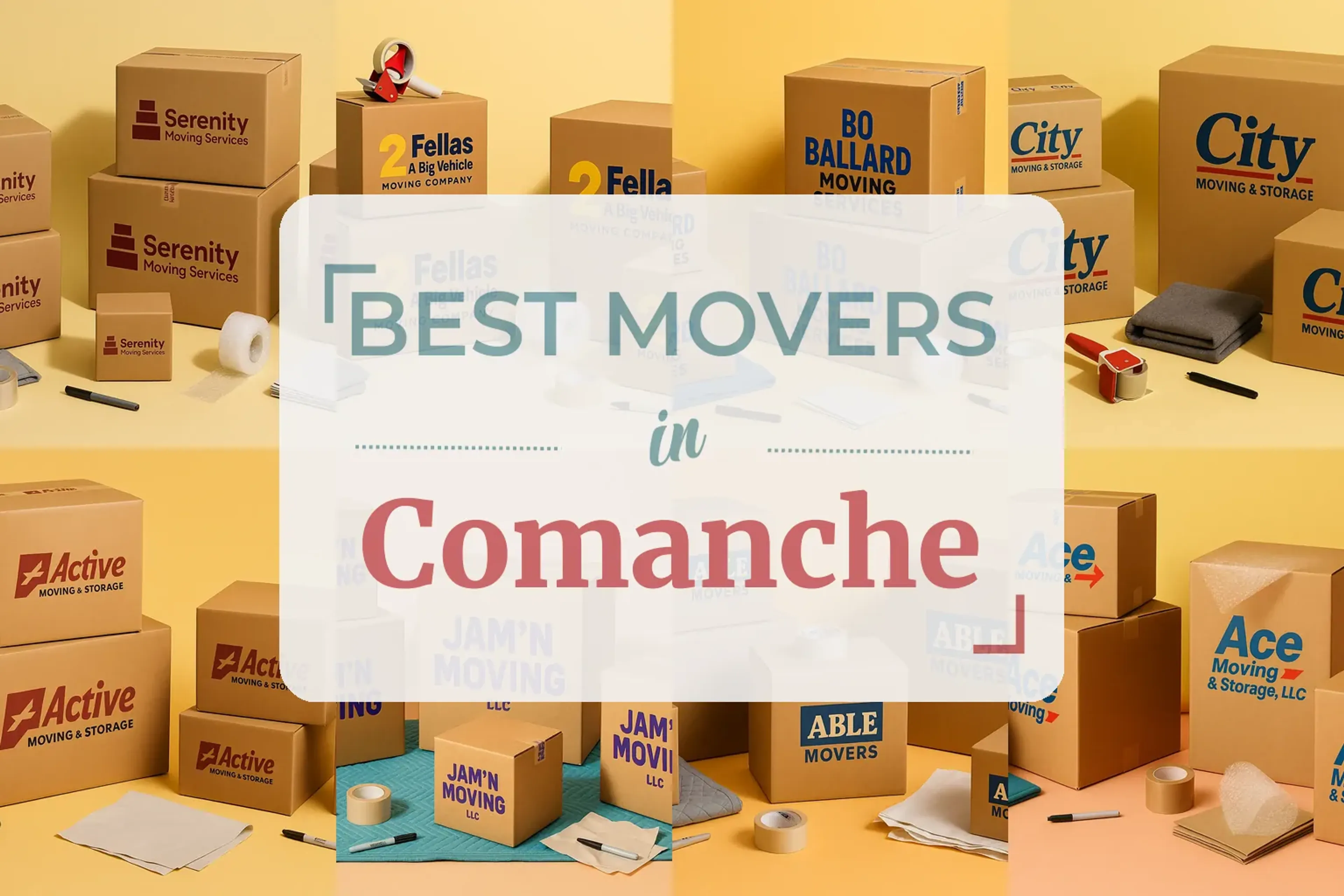 Side-by-side comparison of Comanche moving companies