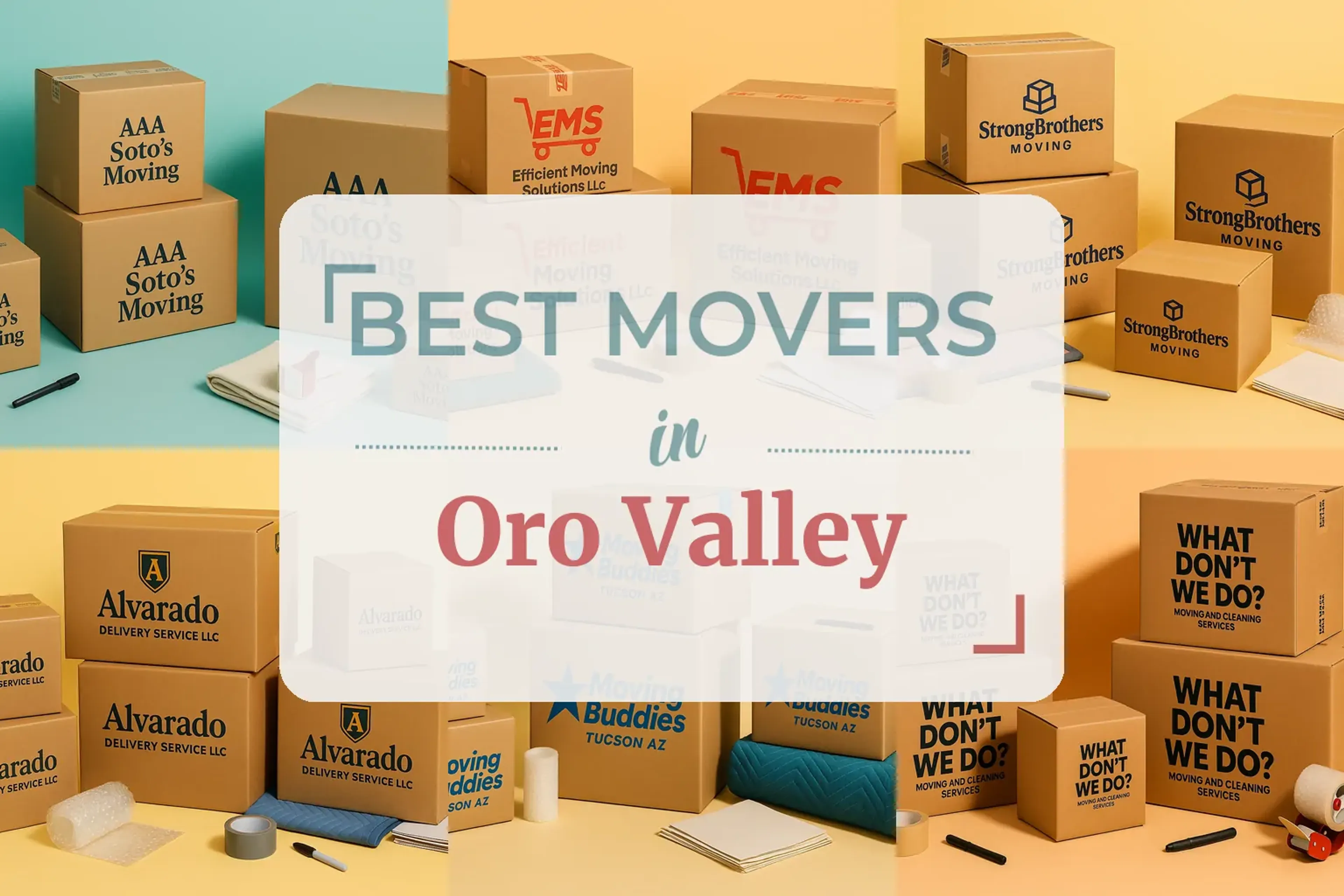 Side-by-side comparison of Oro Valley moving companies