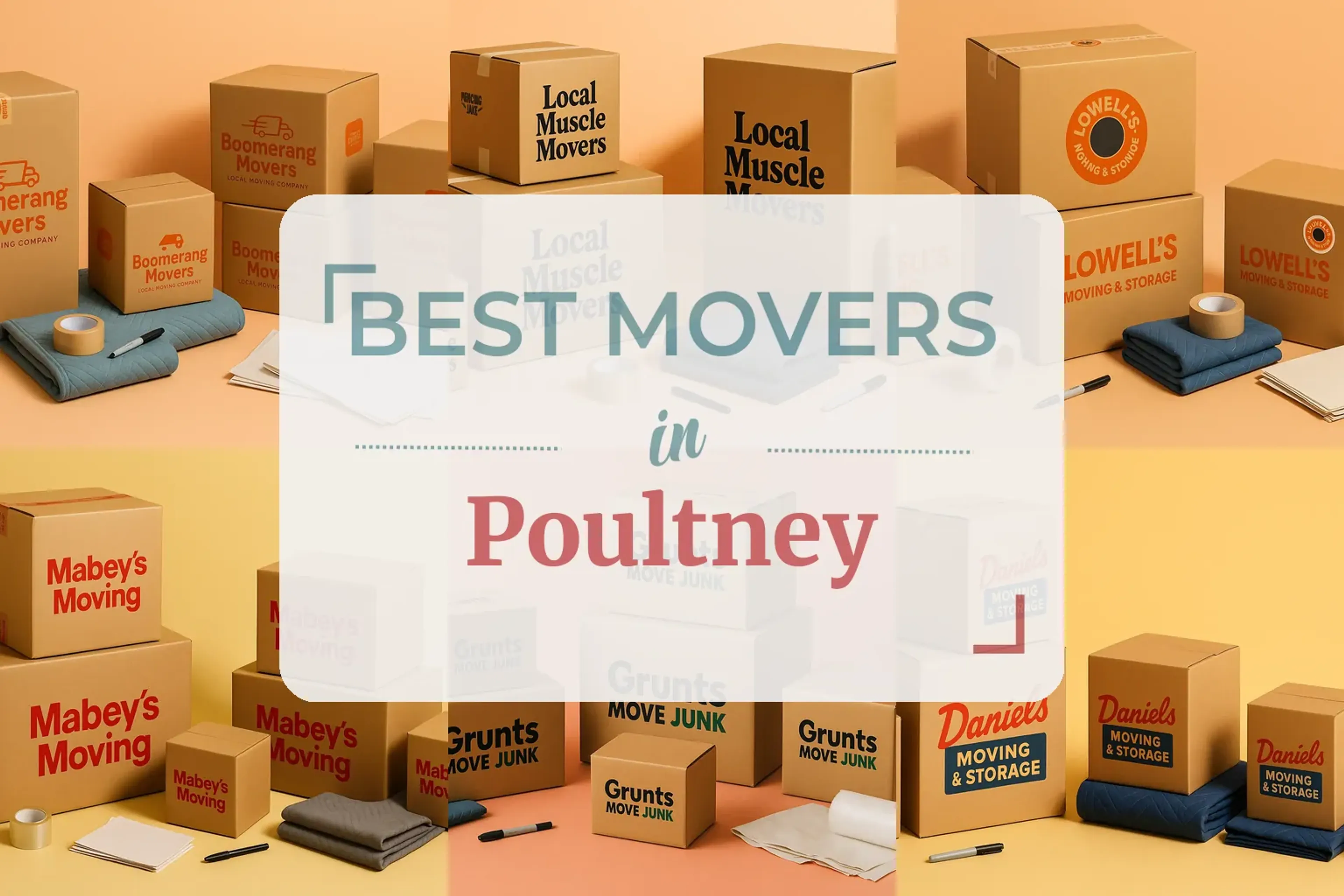 Side-by-side comparison of Poultney moving companies