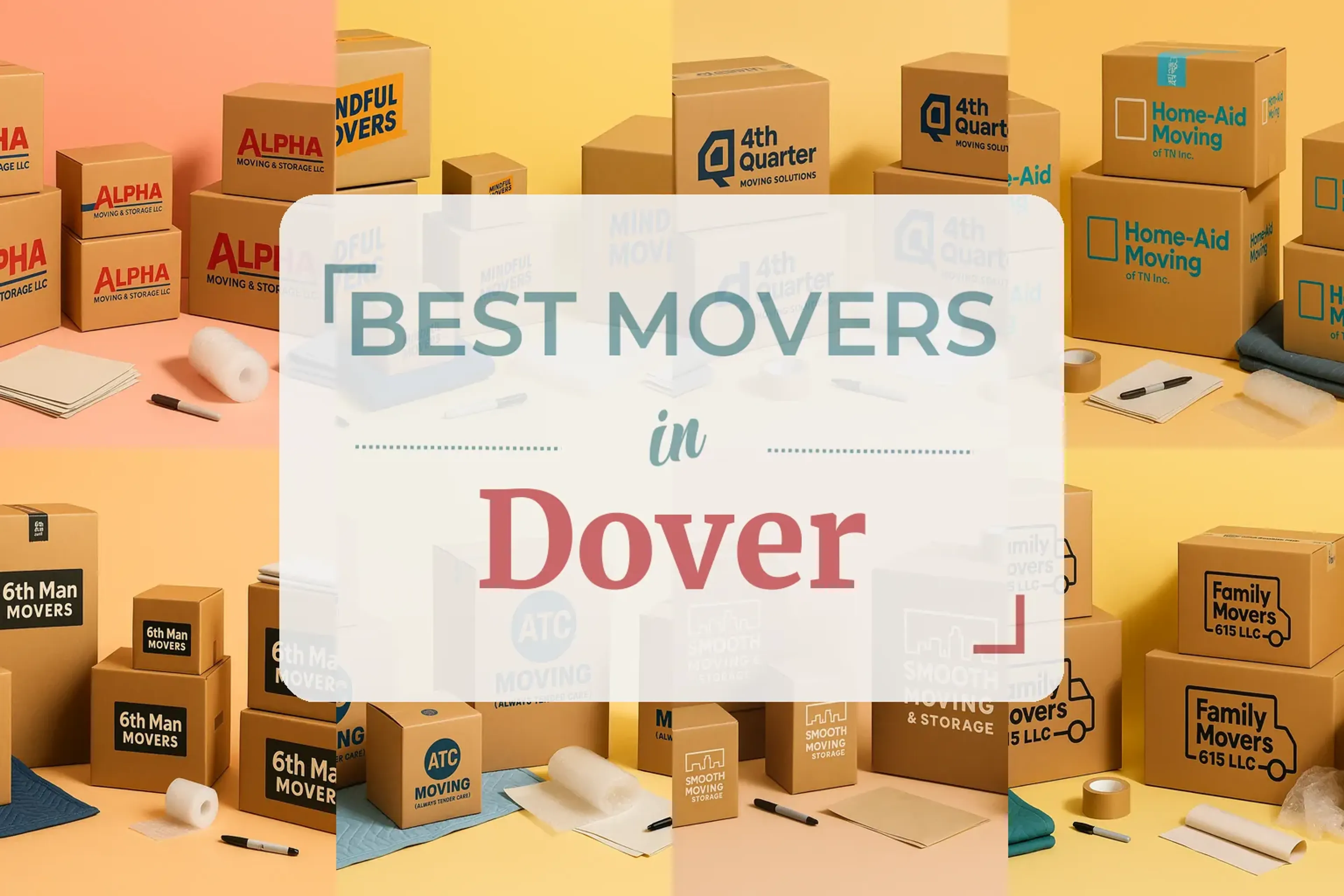 Side-by-side comparison of Dover moving companies