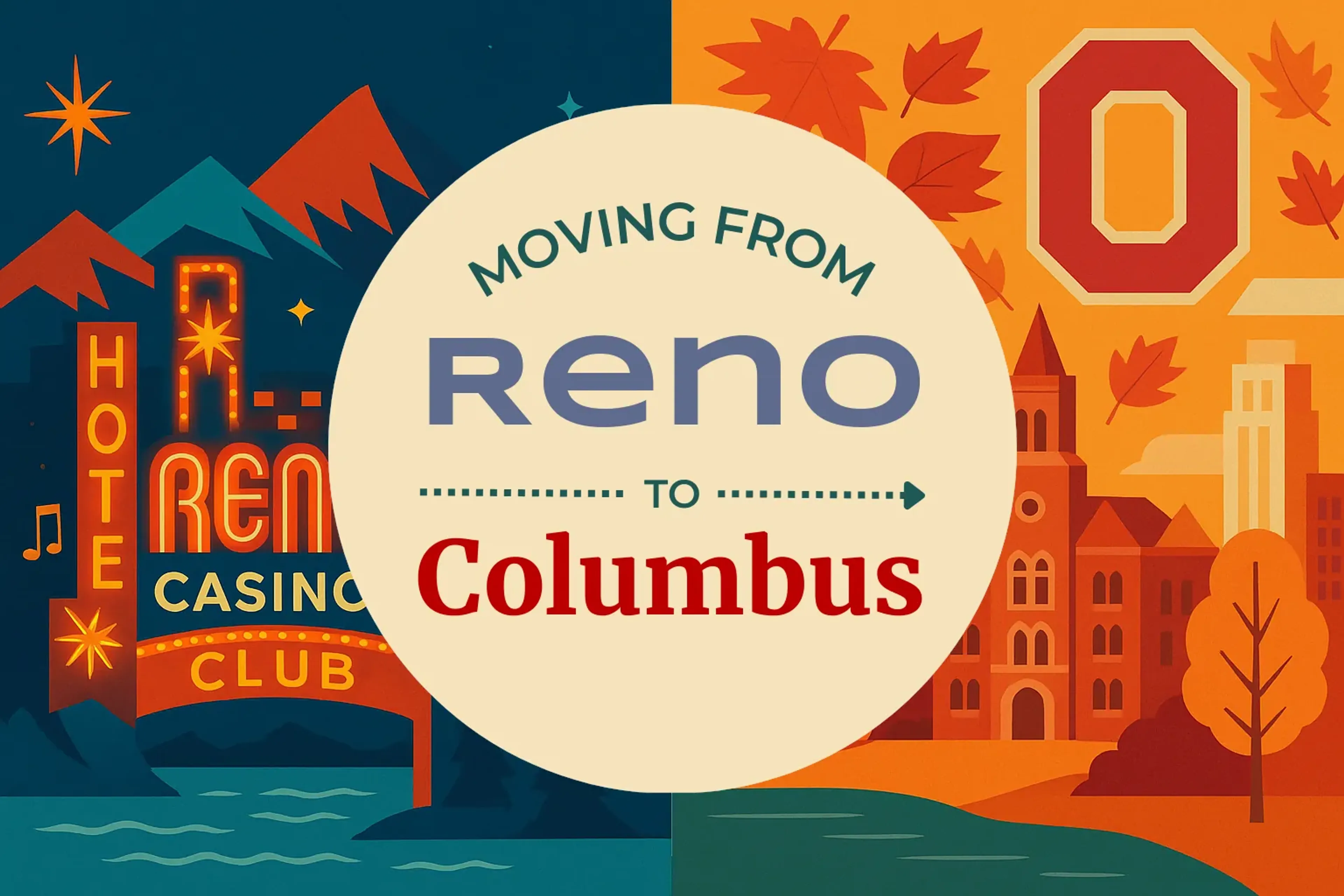 Side-by-side comparison of Reno to Columbus moving companies