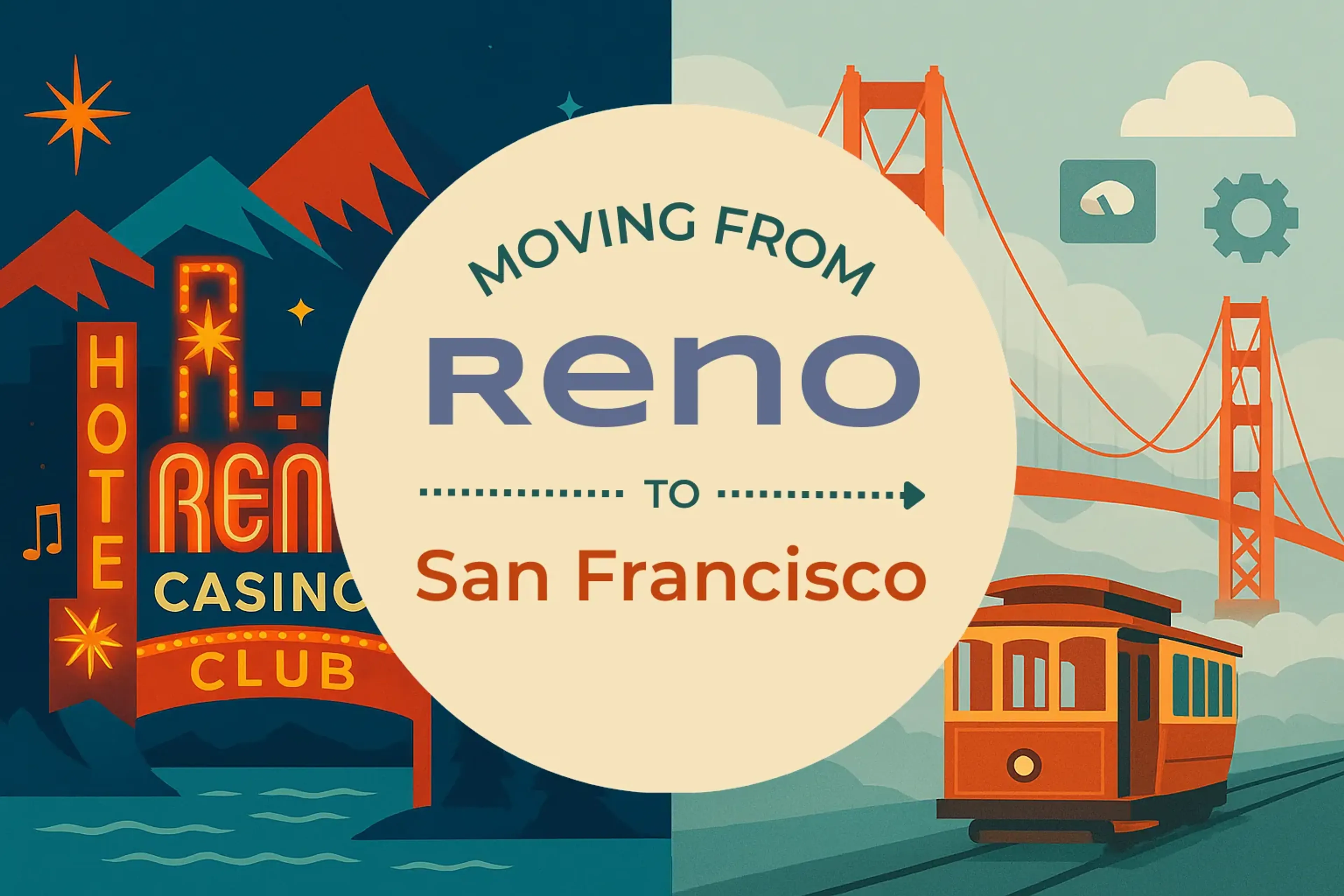 Side-by-side comparison of Reno to San Francisco moving companies