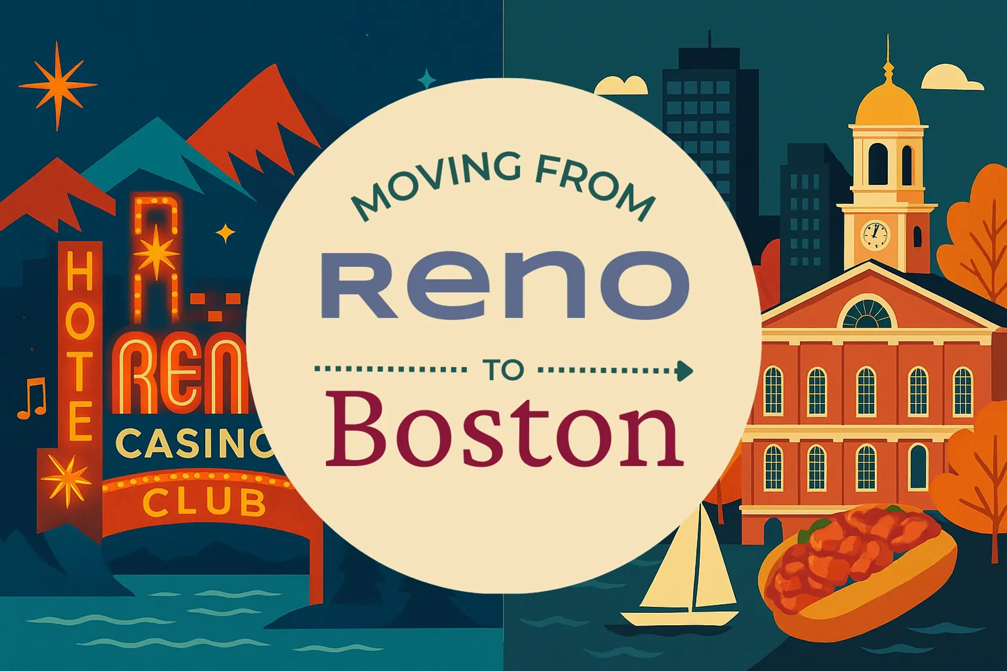 Side-by-side comparison of Reno to Boston moving companies