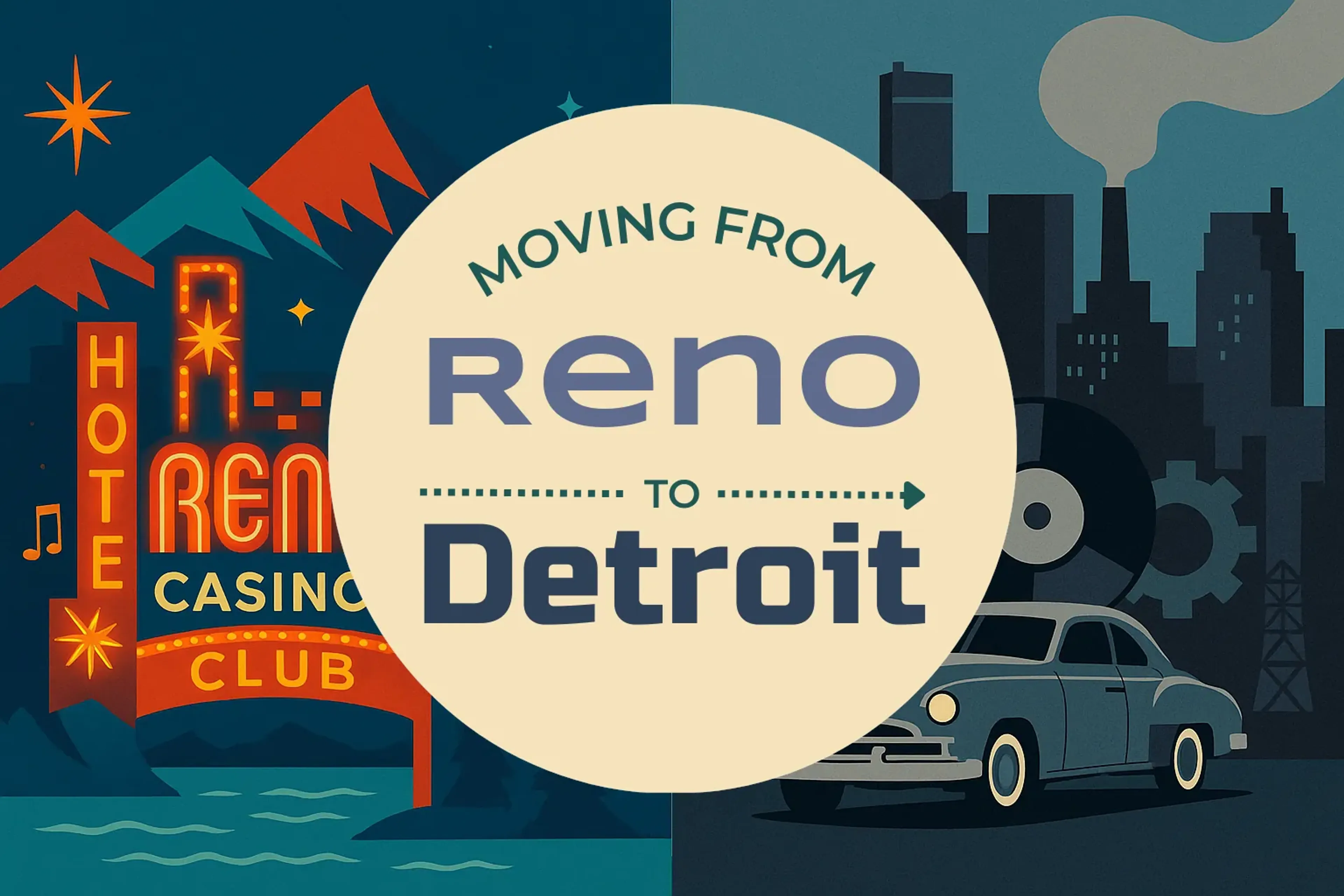 Side-by-side comparison of Reno to Detroit moving companies