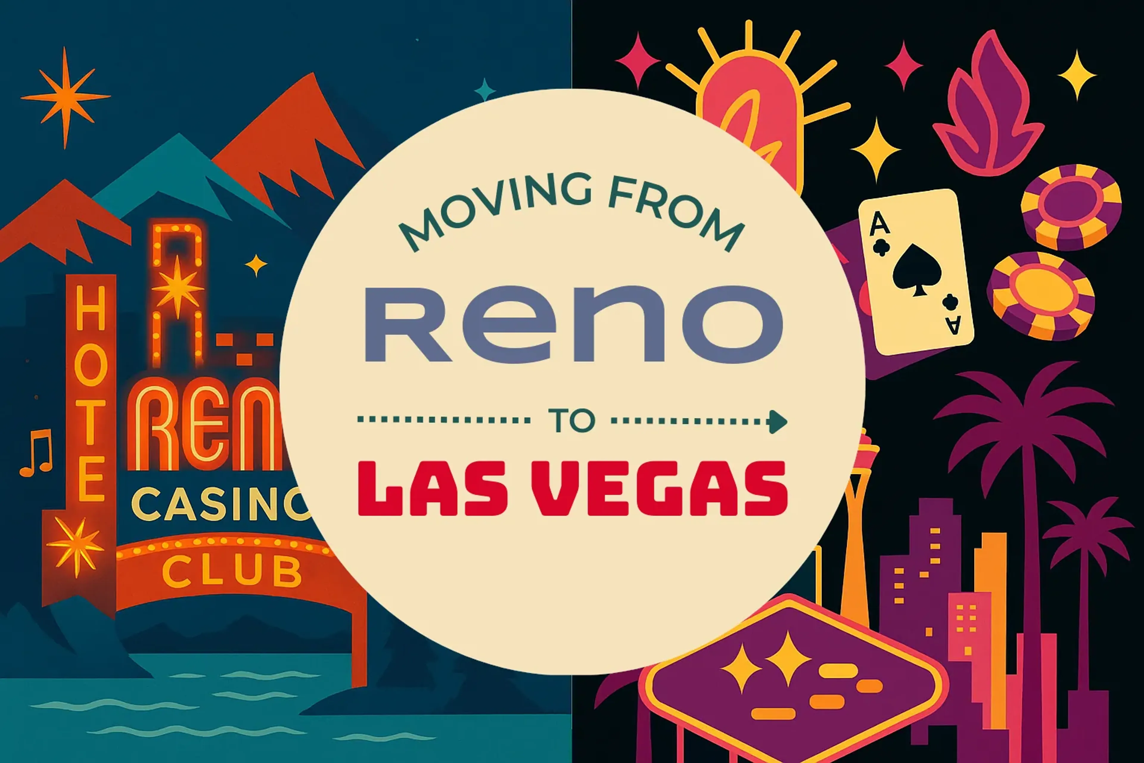 Side-by-side comparison of Reno to Las Vegas moving companies