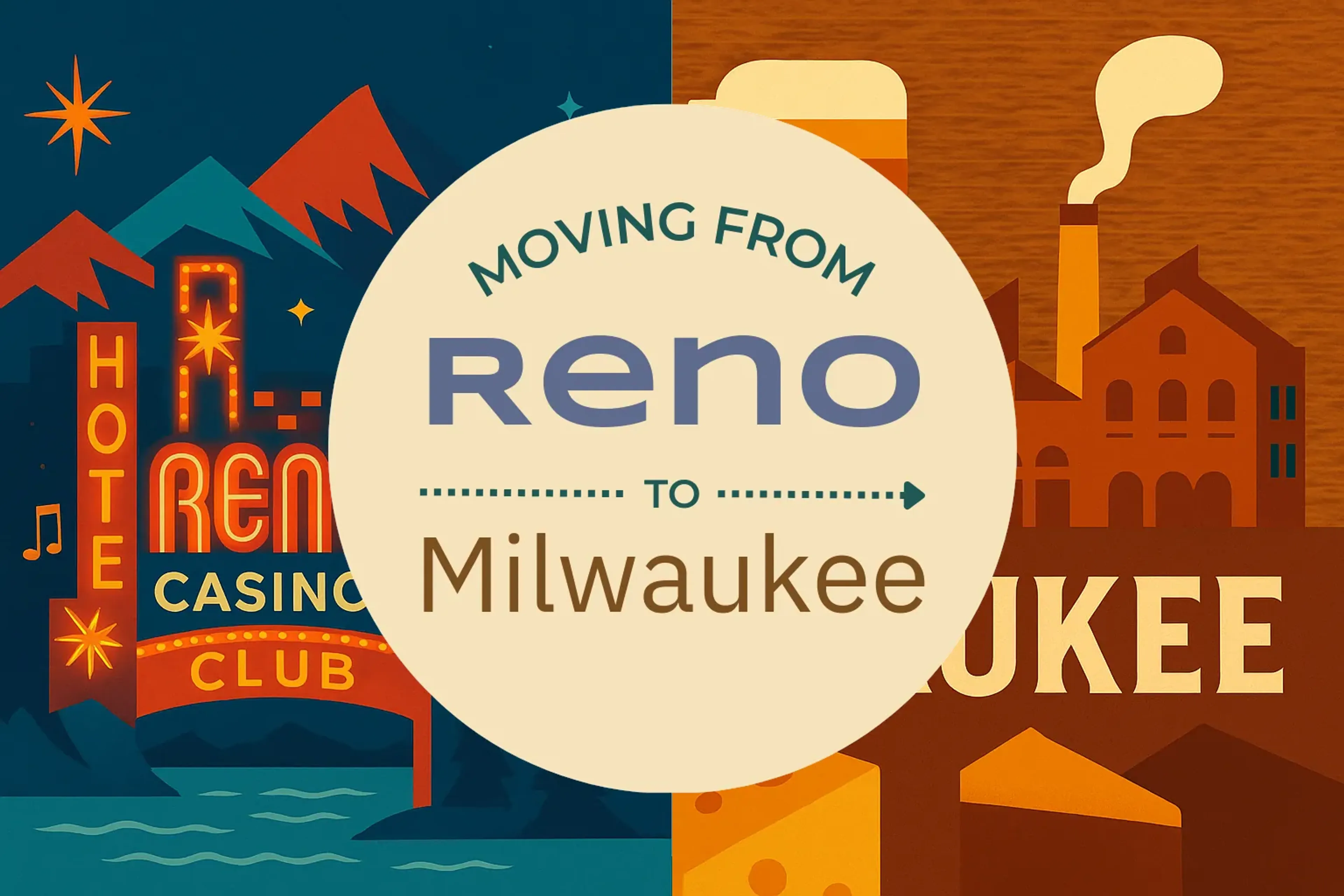 Side-by-side comparison of Reno to Milwaukee moving companies