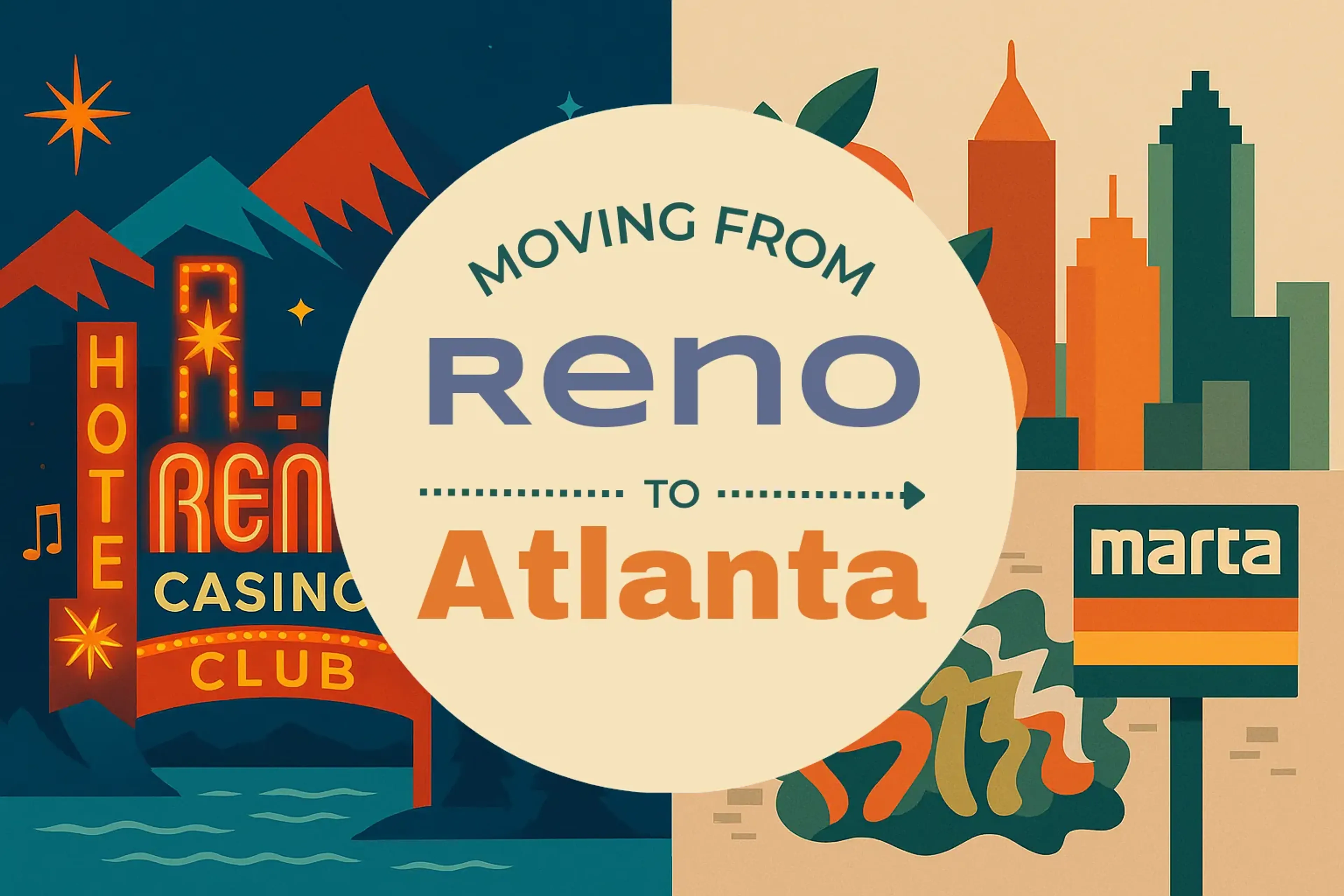 Side-by-side comparison of Reno to Atlanta moving companies