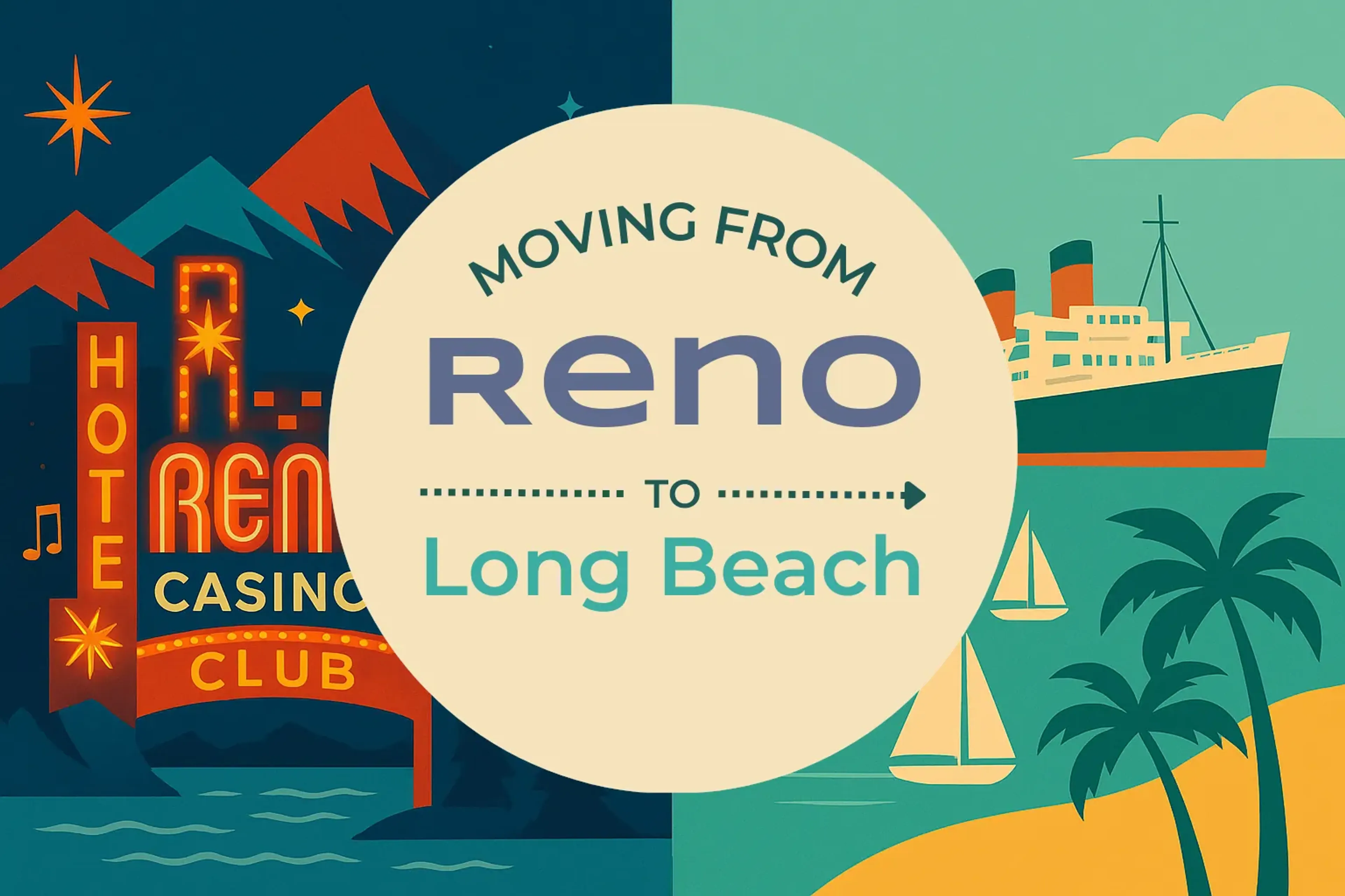 Side-by-side comparison of Reno to Long Beach moving companies